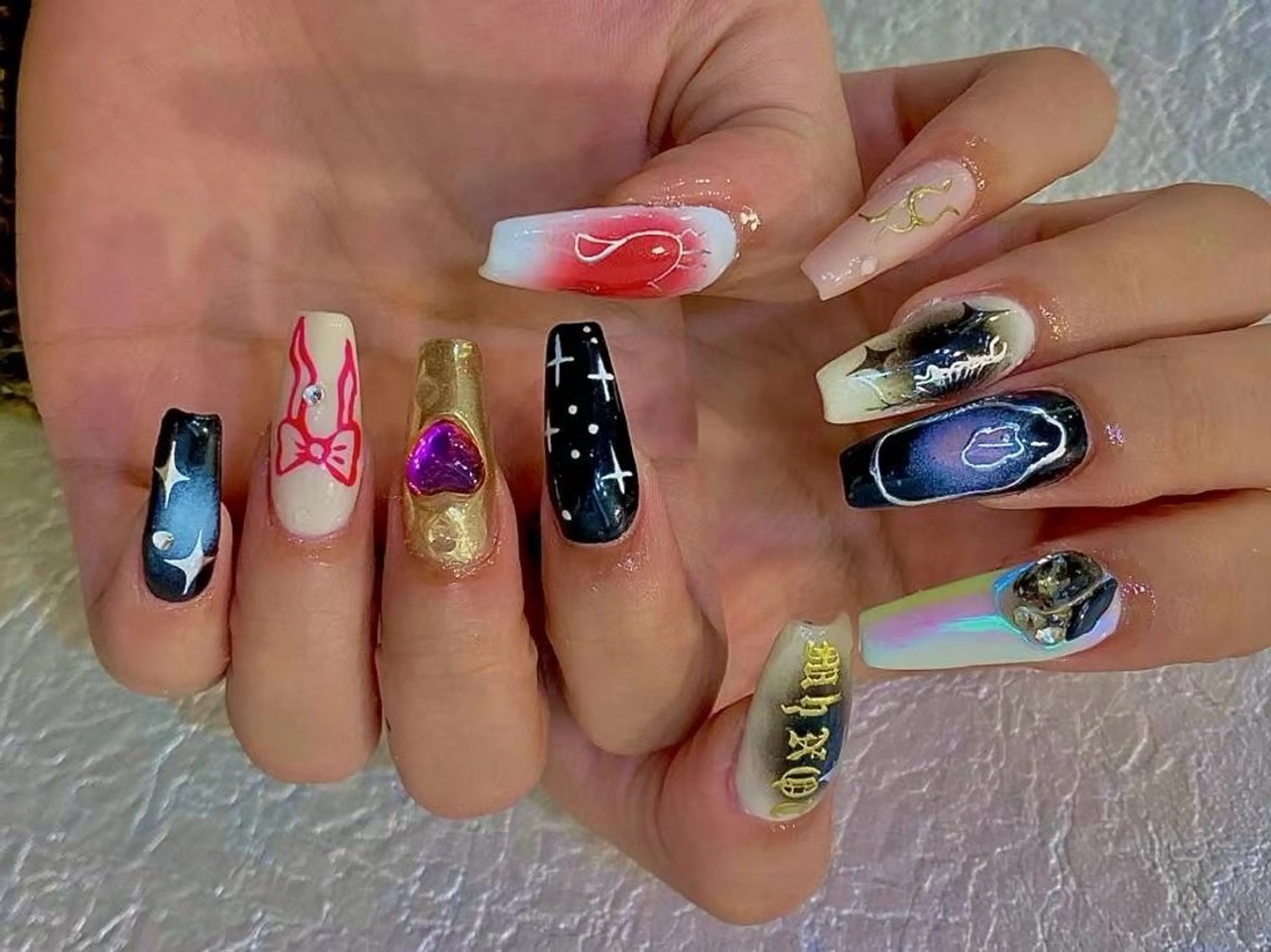 ネイル アートネイル フラワーネイル フットネイル ジェルネイル マグネットネイル Babarla nailのネイルデザイン