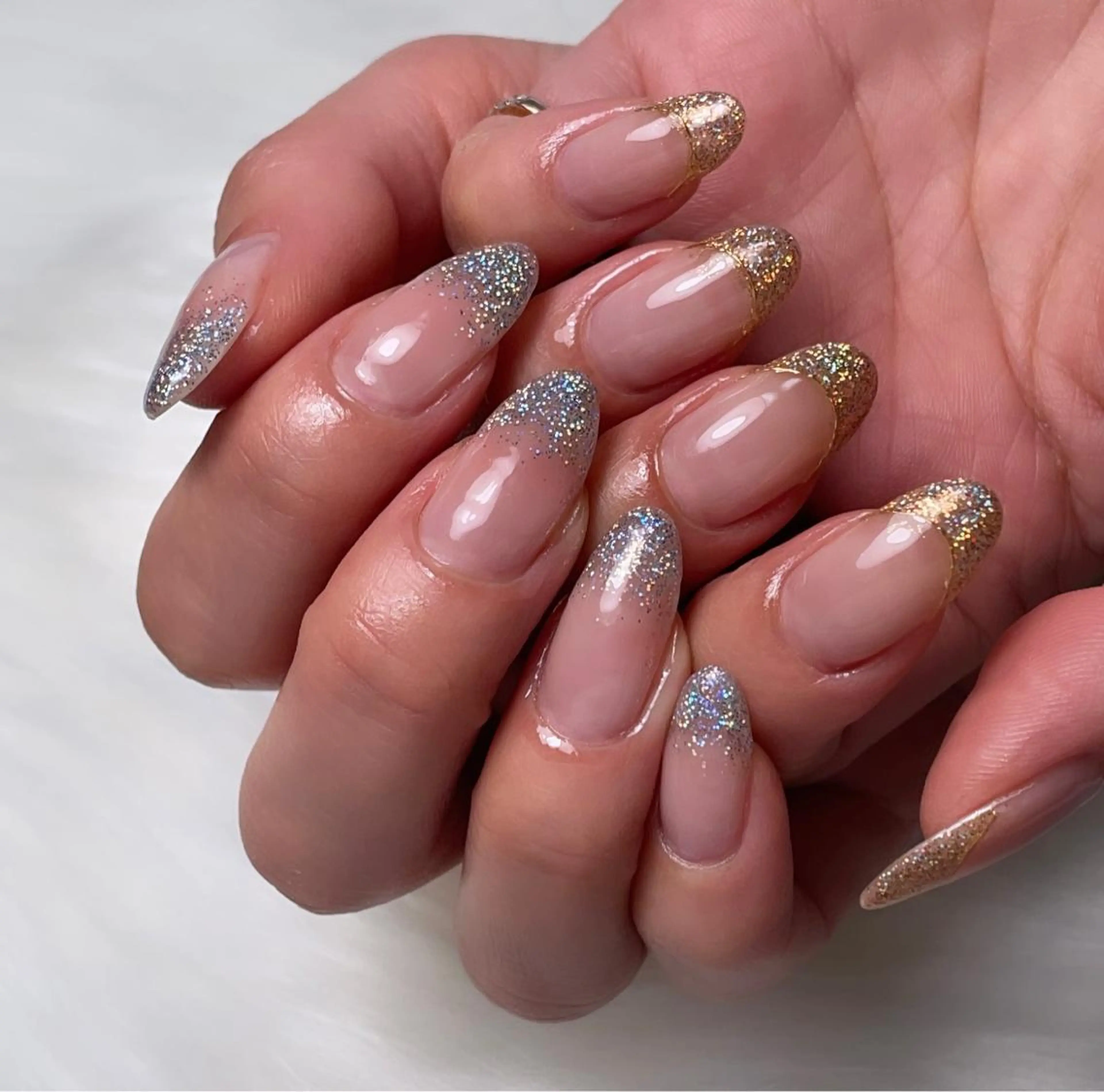 ネイル フレンチネイル ラメ(グリッター) ラメグラデーション ALL Nail &whiteningのその他イメージ