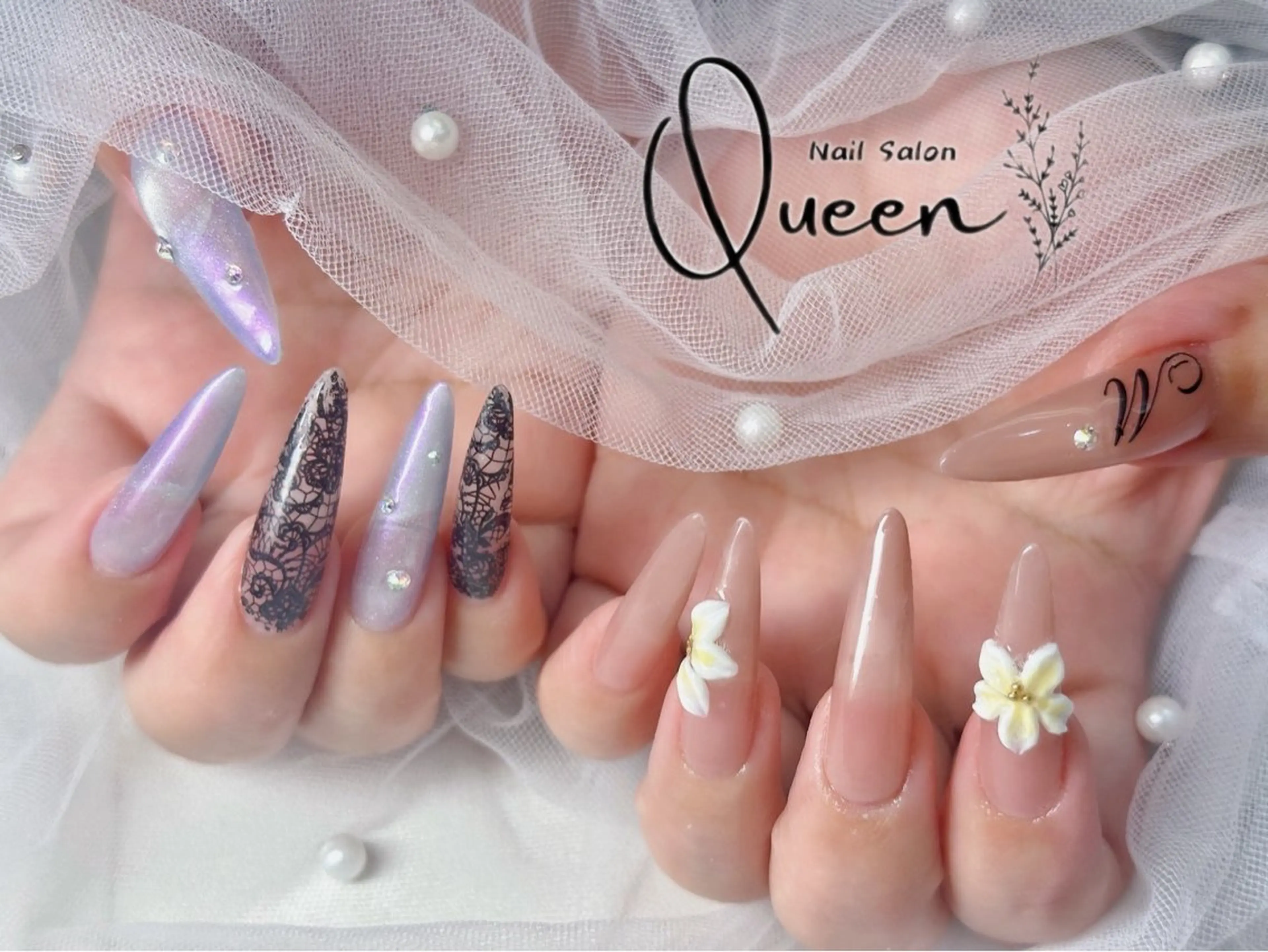 ネイル Queennail 北堀江megumiのネイルデザイン