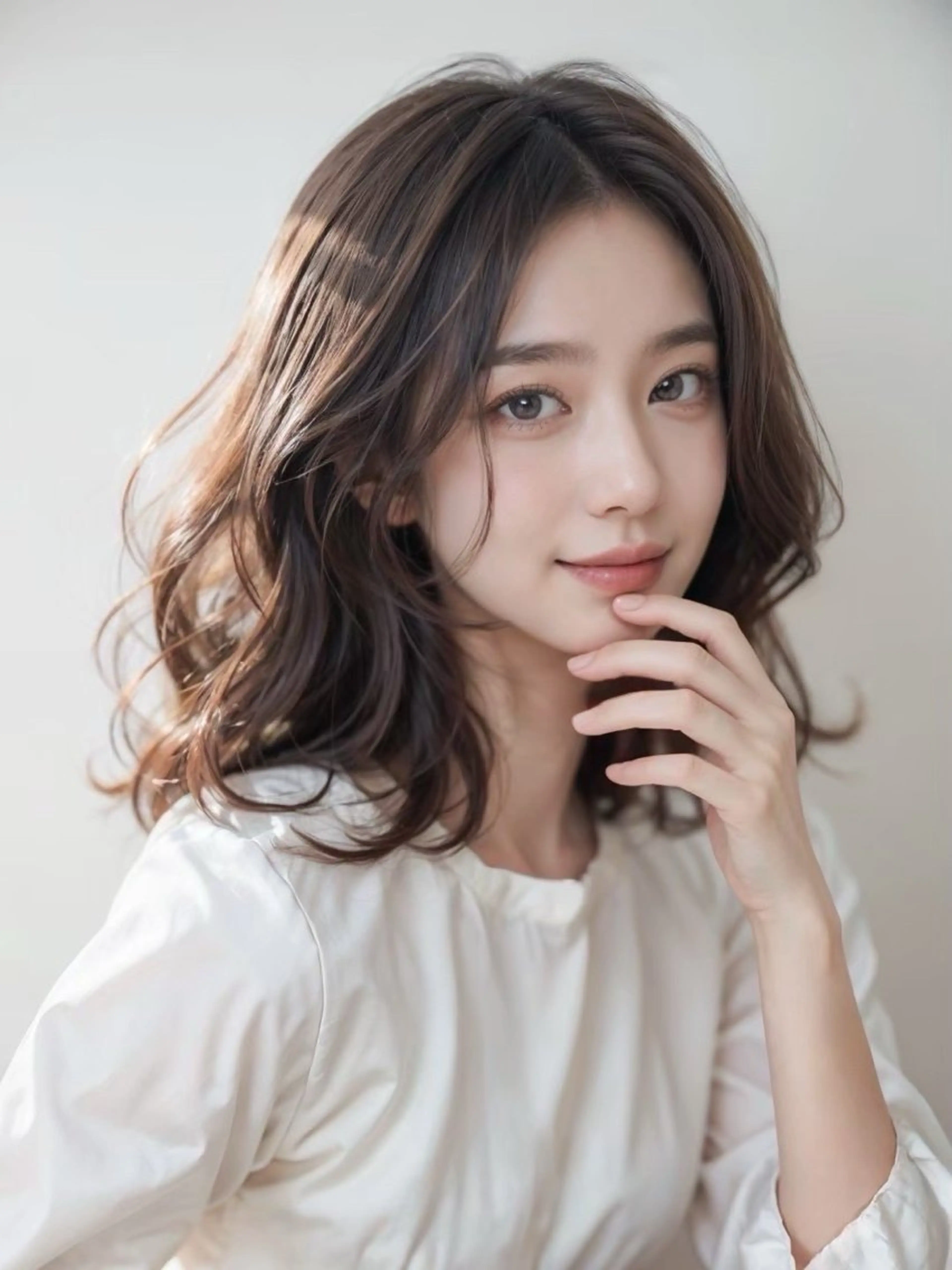 ミディアム 酒向 ゆいなのヘアスタイル