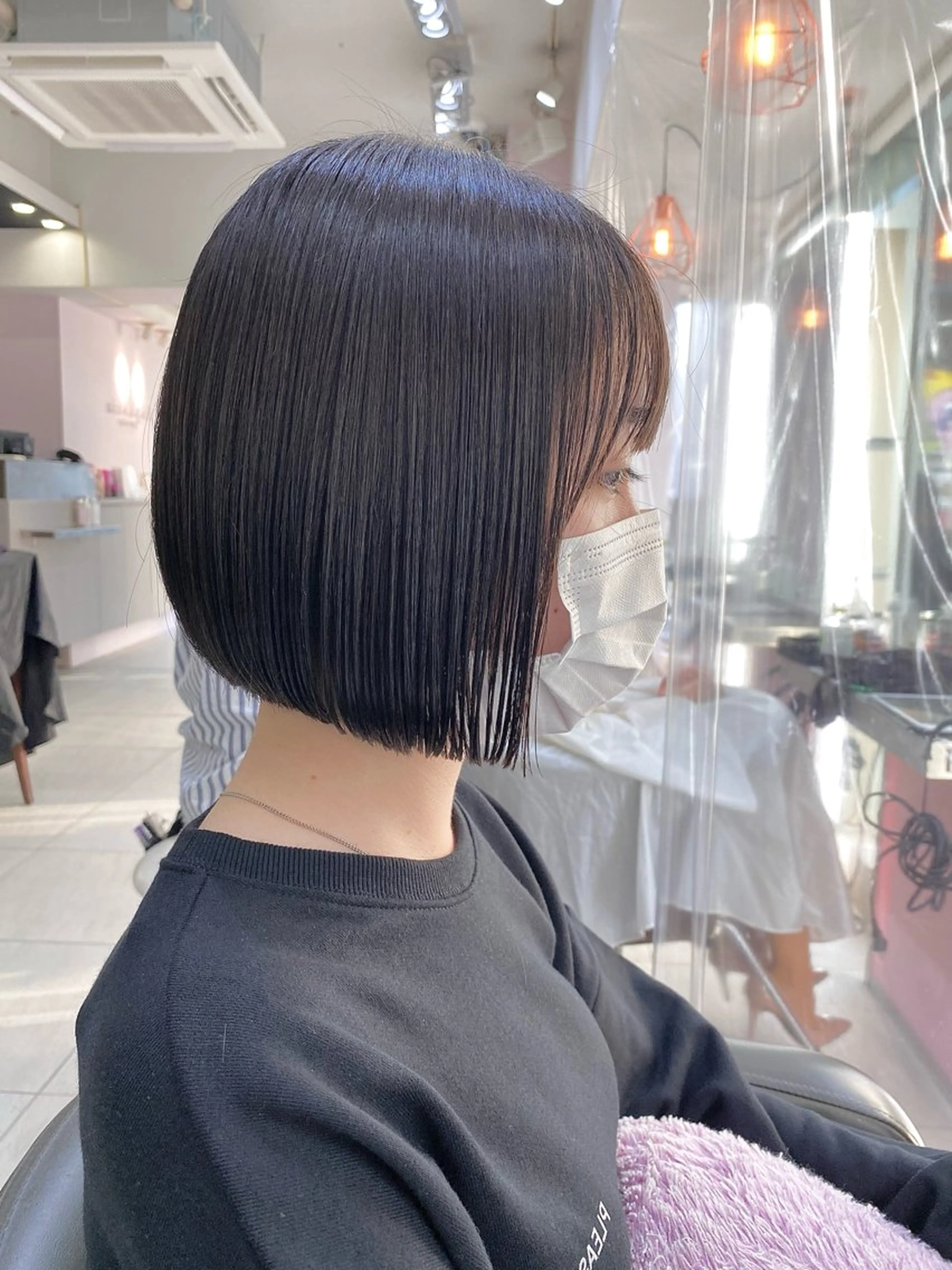 ショート カラー ボブ ボブ/レイヤー /植原健太のヘアスタイル