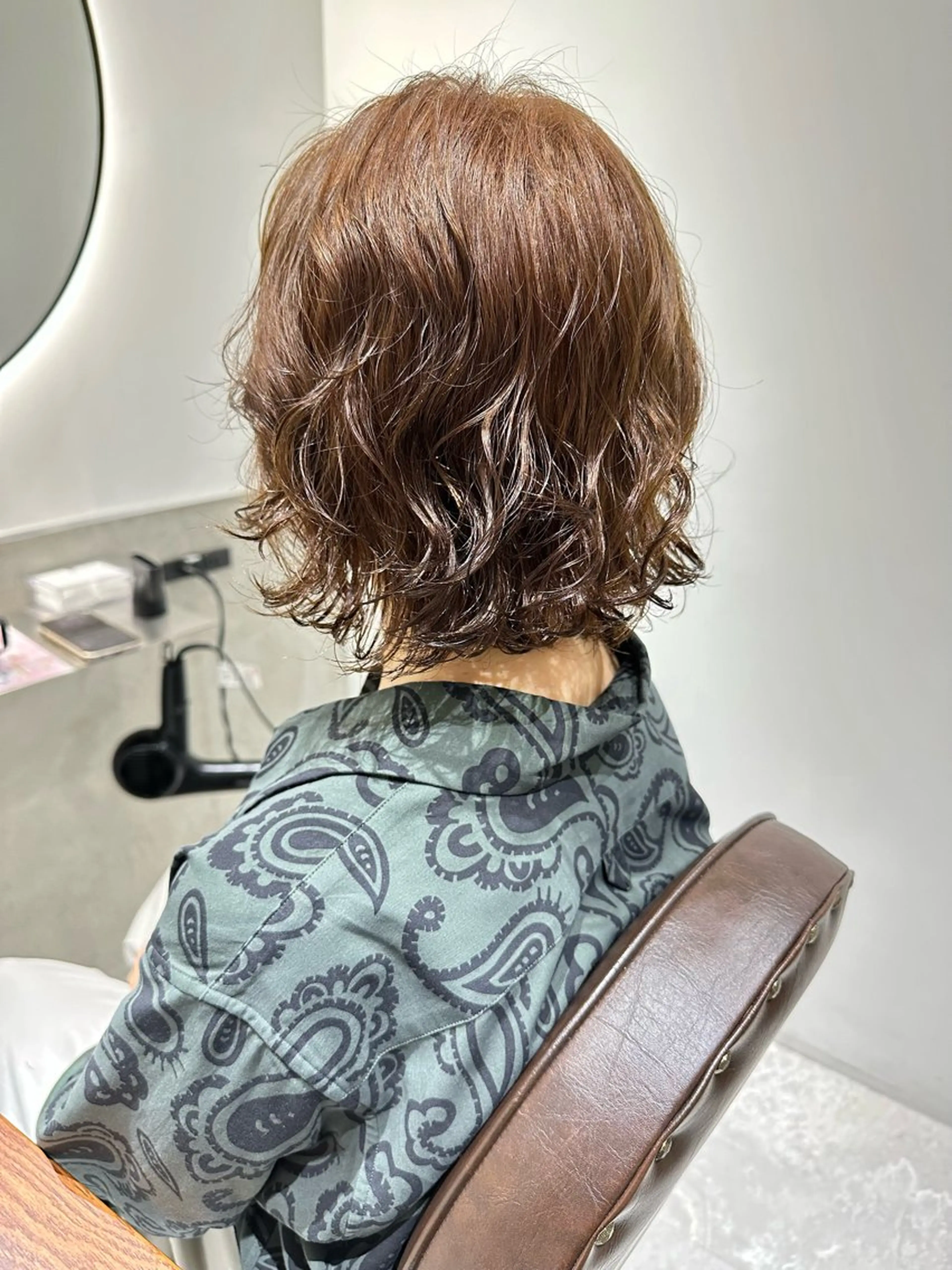 ショート カラー パーマ 銀座No.1髪質改善 縮毛矯正/本木のヘアスタイル