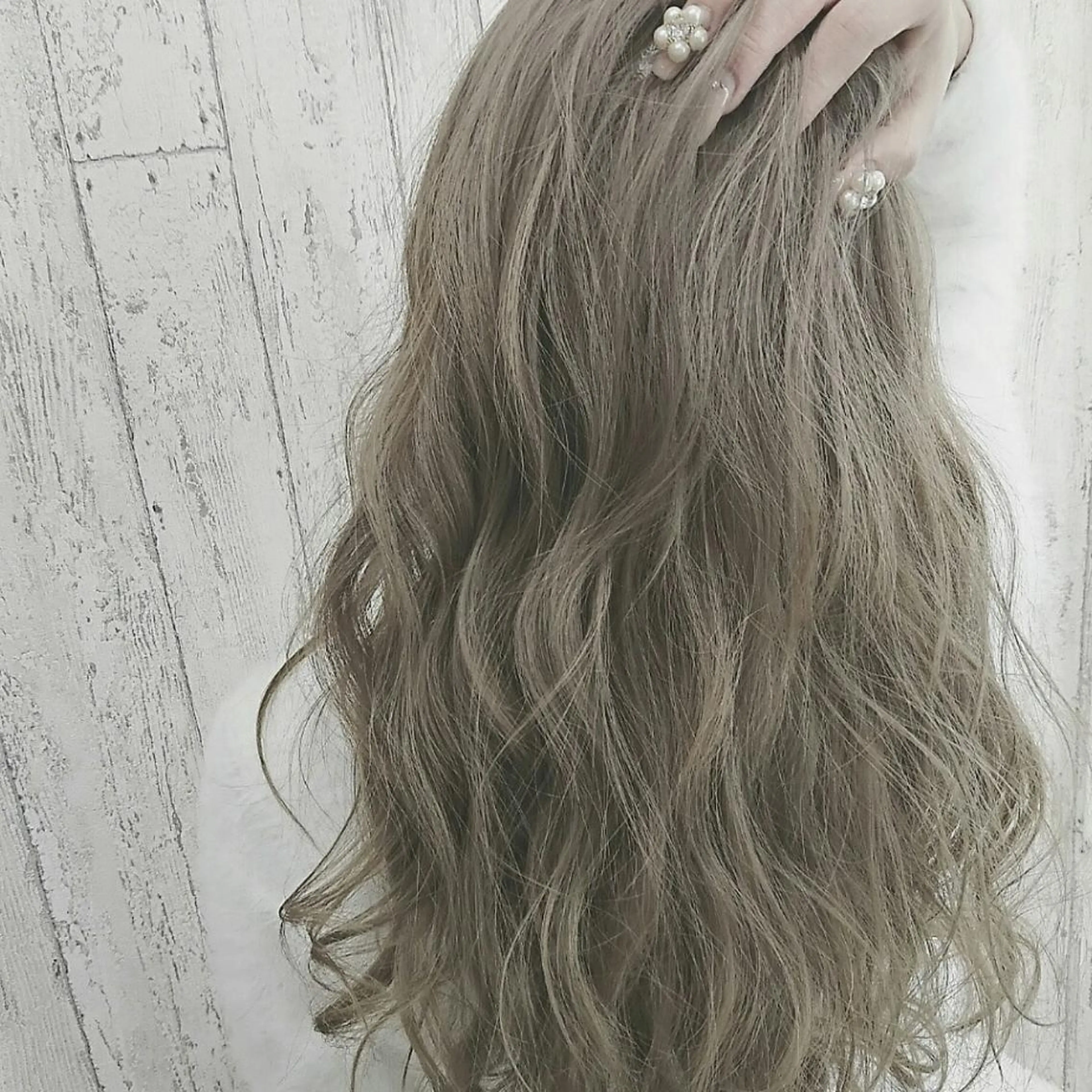 ロング カラー チビ編み込みエクステ シールEXどぅ〜すのヘアスタイル