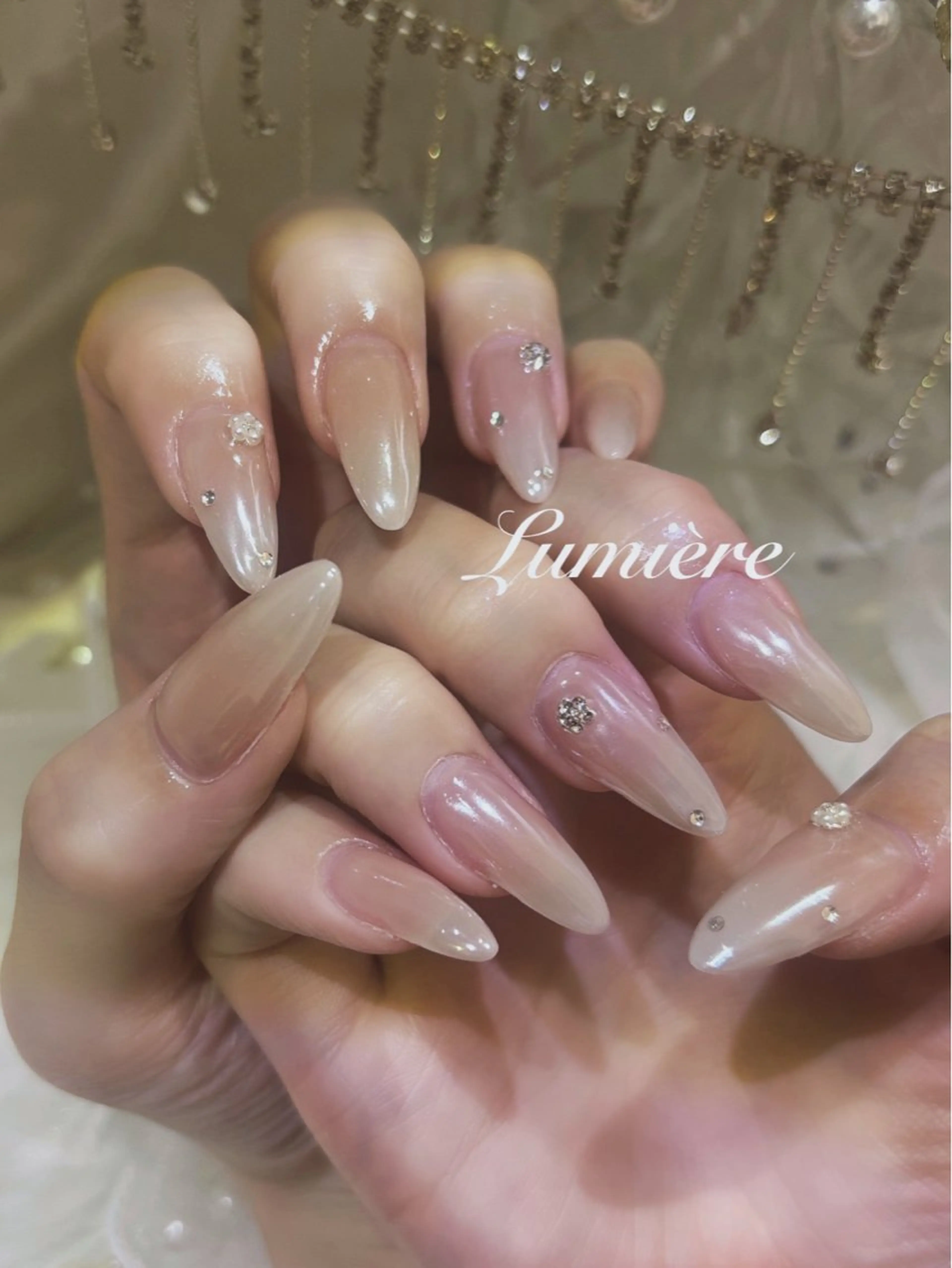 ネイル ハンドネイル Lumière/ 超ロング/ワンホンのネイルデザイン