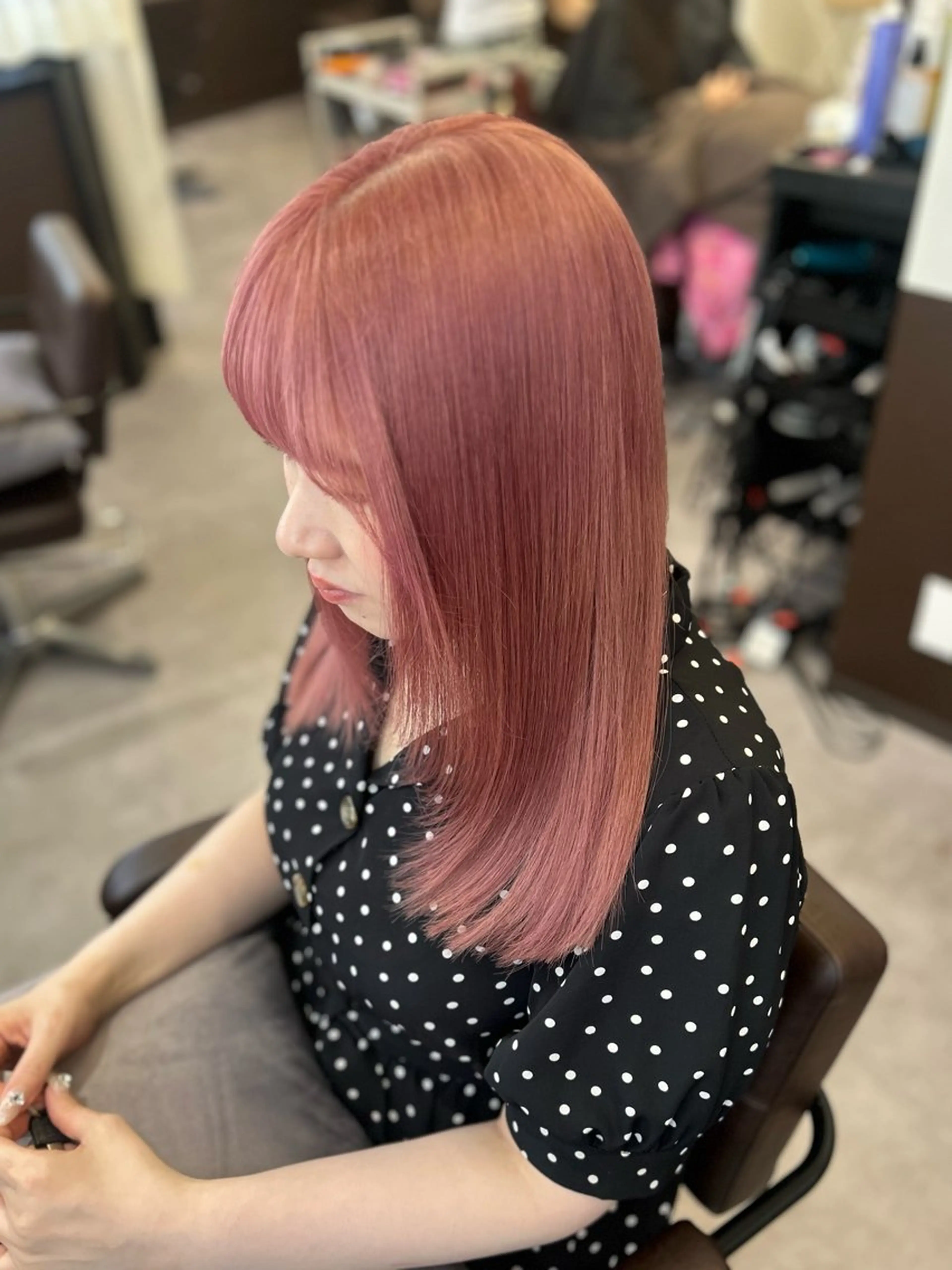 ロング カラー ヘアカラー 韓国×髪質改善カラー 💎hinaのヘアスタイル