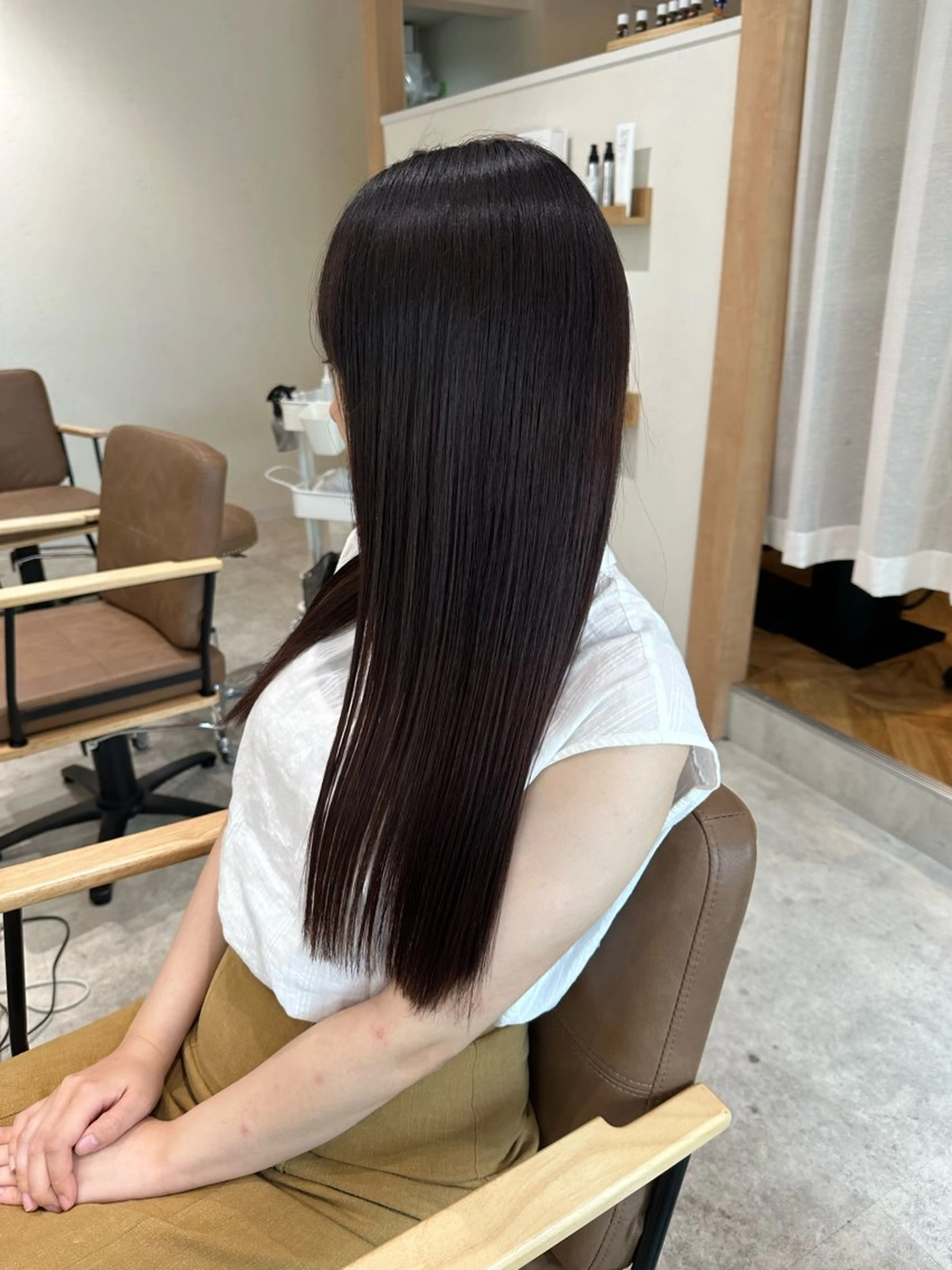 【✨朝楽スタイル 縮毛矯正 梅雨限定】カット & 質感再整縮毛矯正 & 質感再整トリートメント&スパシャンプーの写真