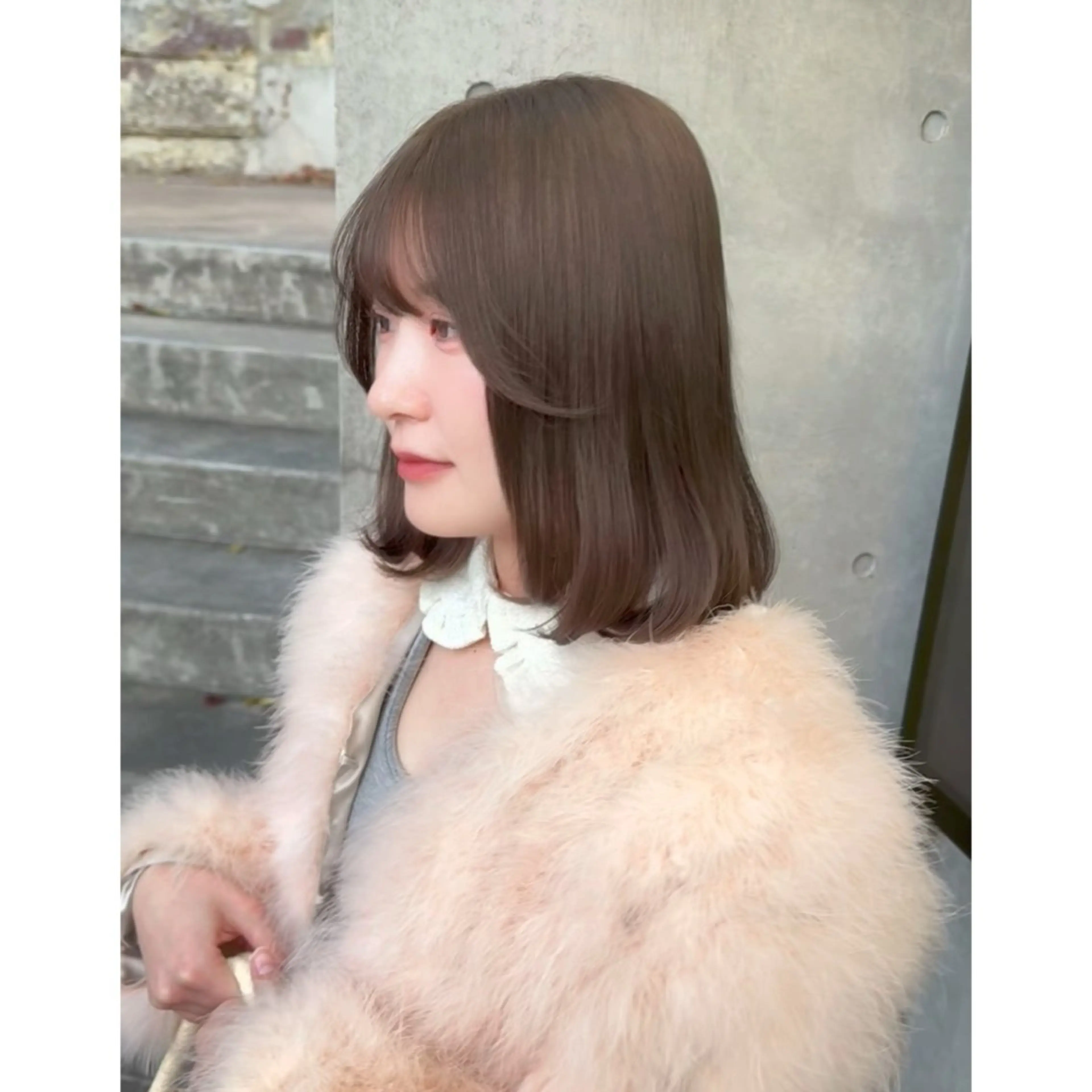 ミディアム ヘアカラー miyu /トレンド カラー×艶髪のヘアスタイル