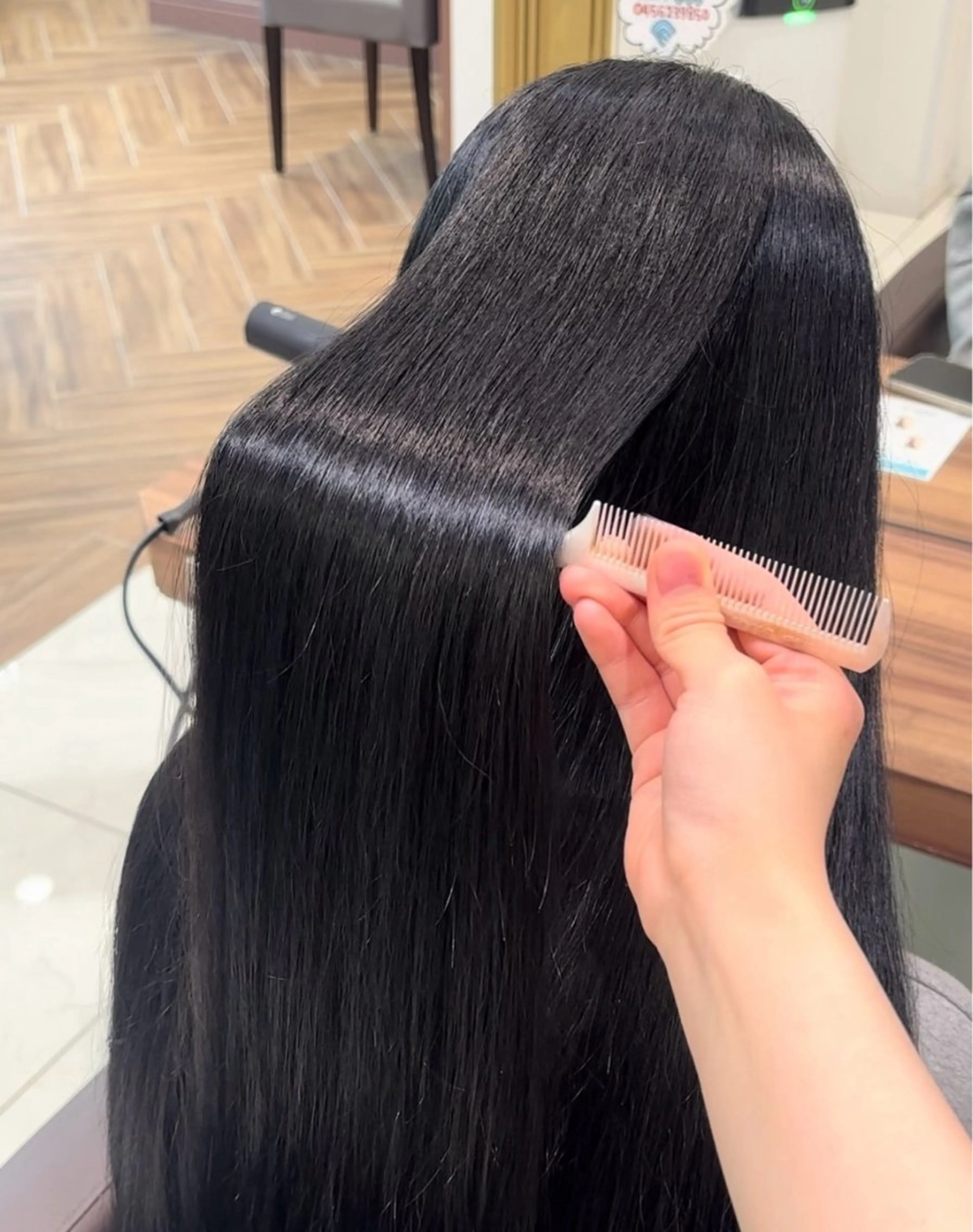 ロング 縮毛矯正 兵頭こころ モデル様募集中🎀のヘアスタイル