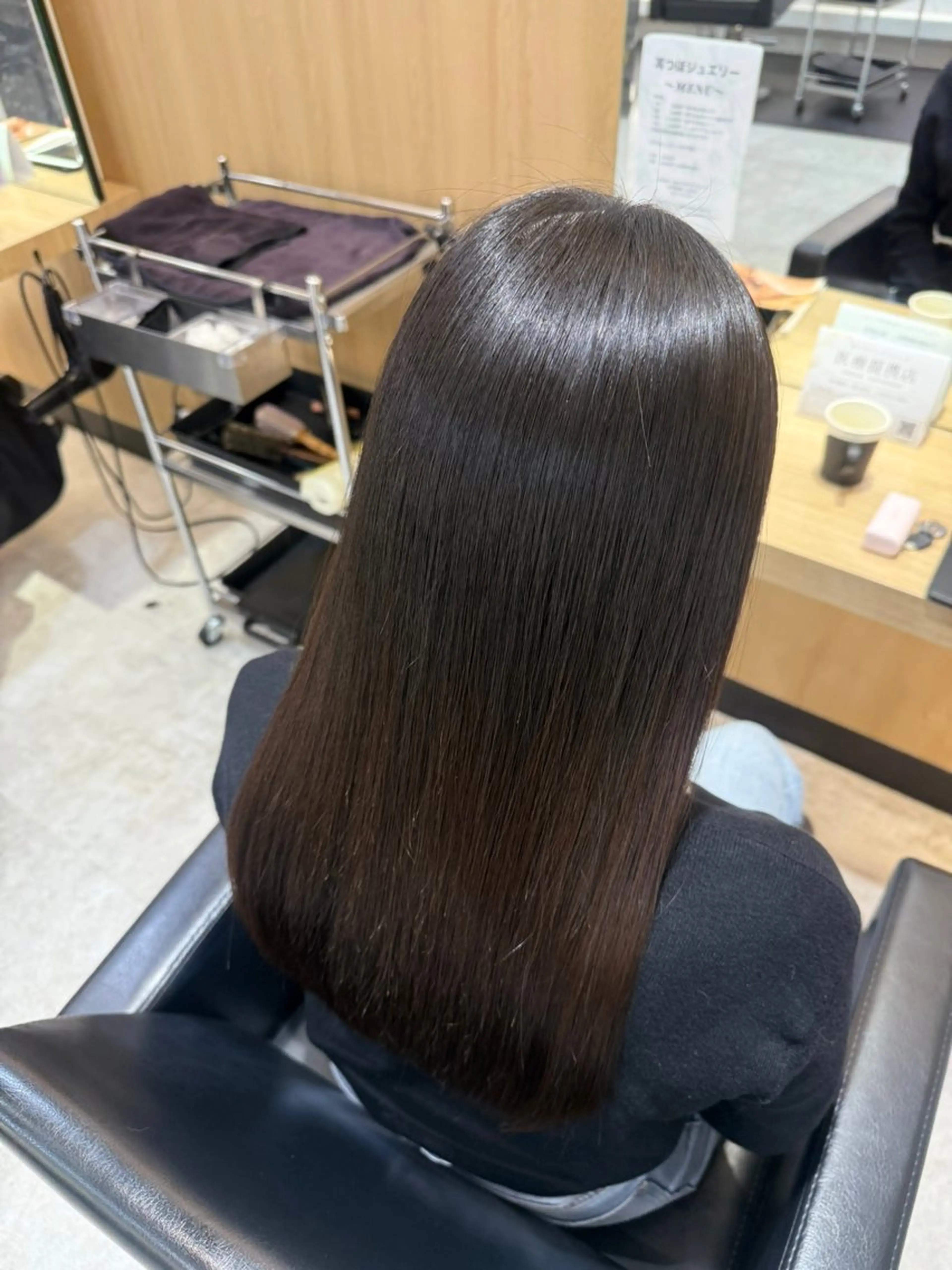 ロング カラー カット 縮毛矯正 桜井 翼のヘアスタイル