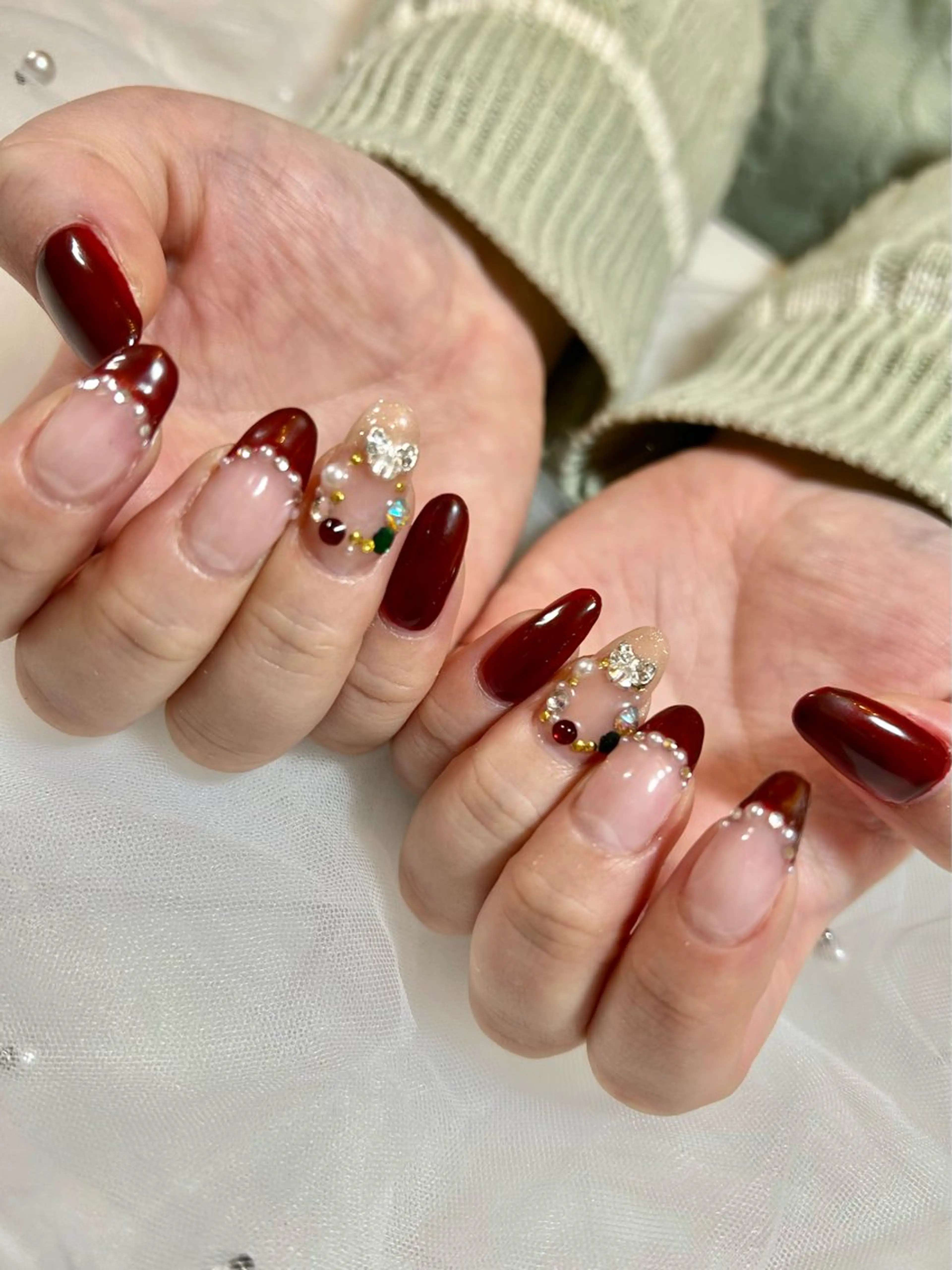 ネイル ボルドー EmaNail Risaのネイルデザイン