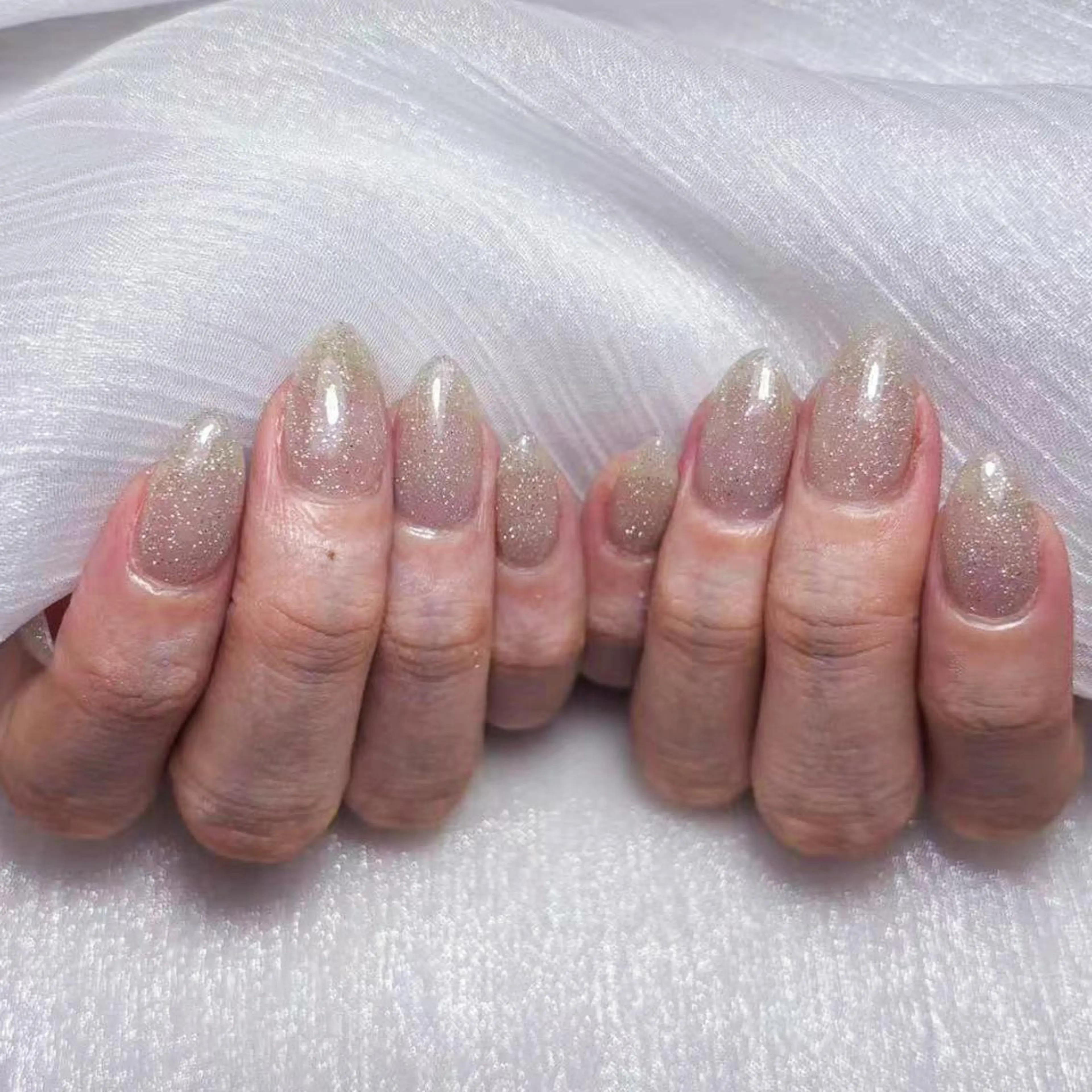 ネイル アートネイル オーロラネイル ガーリー キラキラネイル マグネットネイル ハンドネイル ハンドケア Plenty 🚢のネイルデザイン