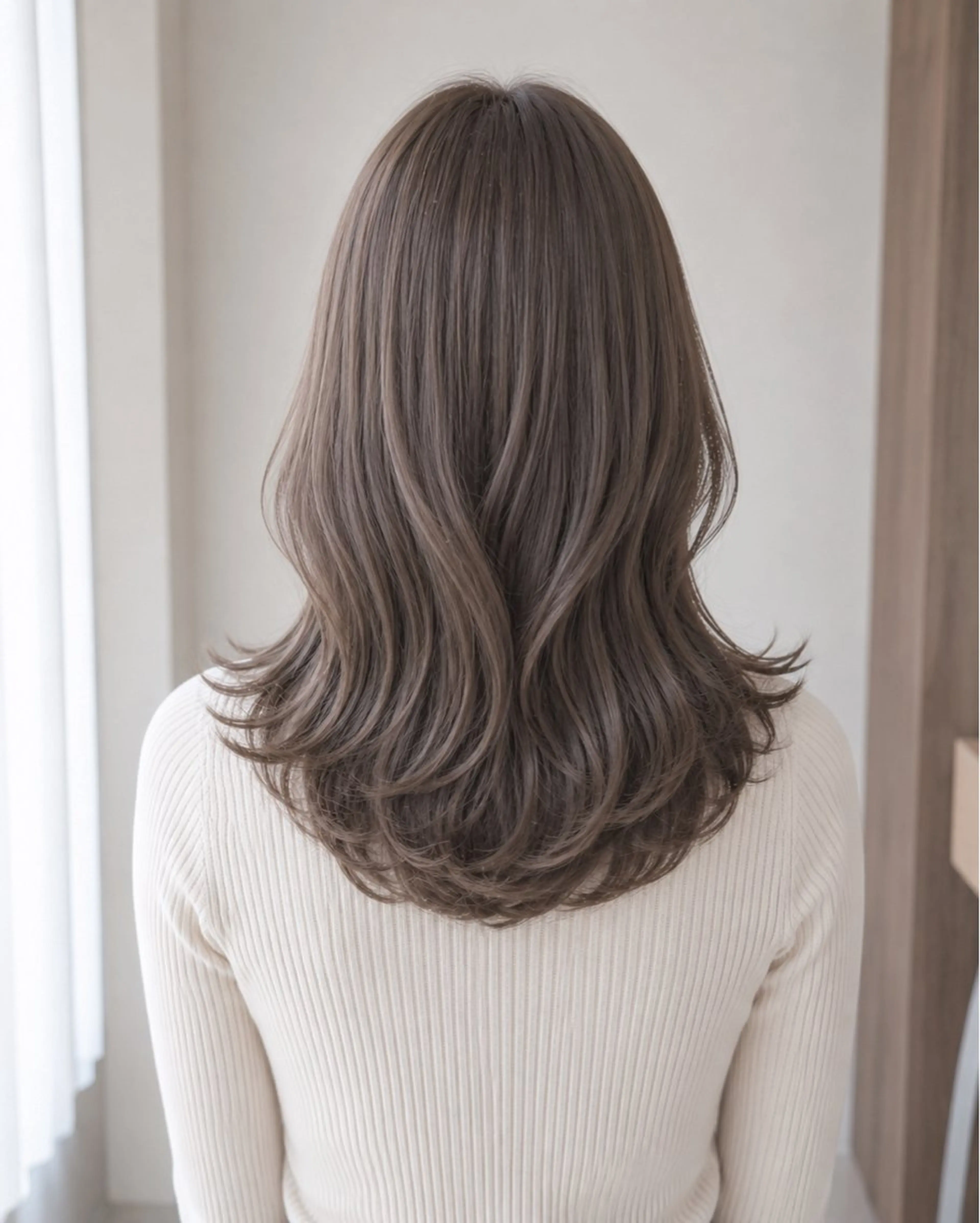 セミロング カット ヘアカラー トリートメント 艶カラー /顔周り◎ 小川泰輝🫧のヘアスタイル