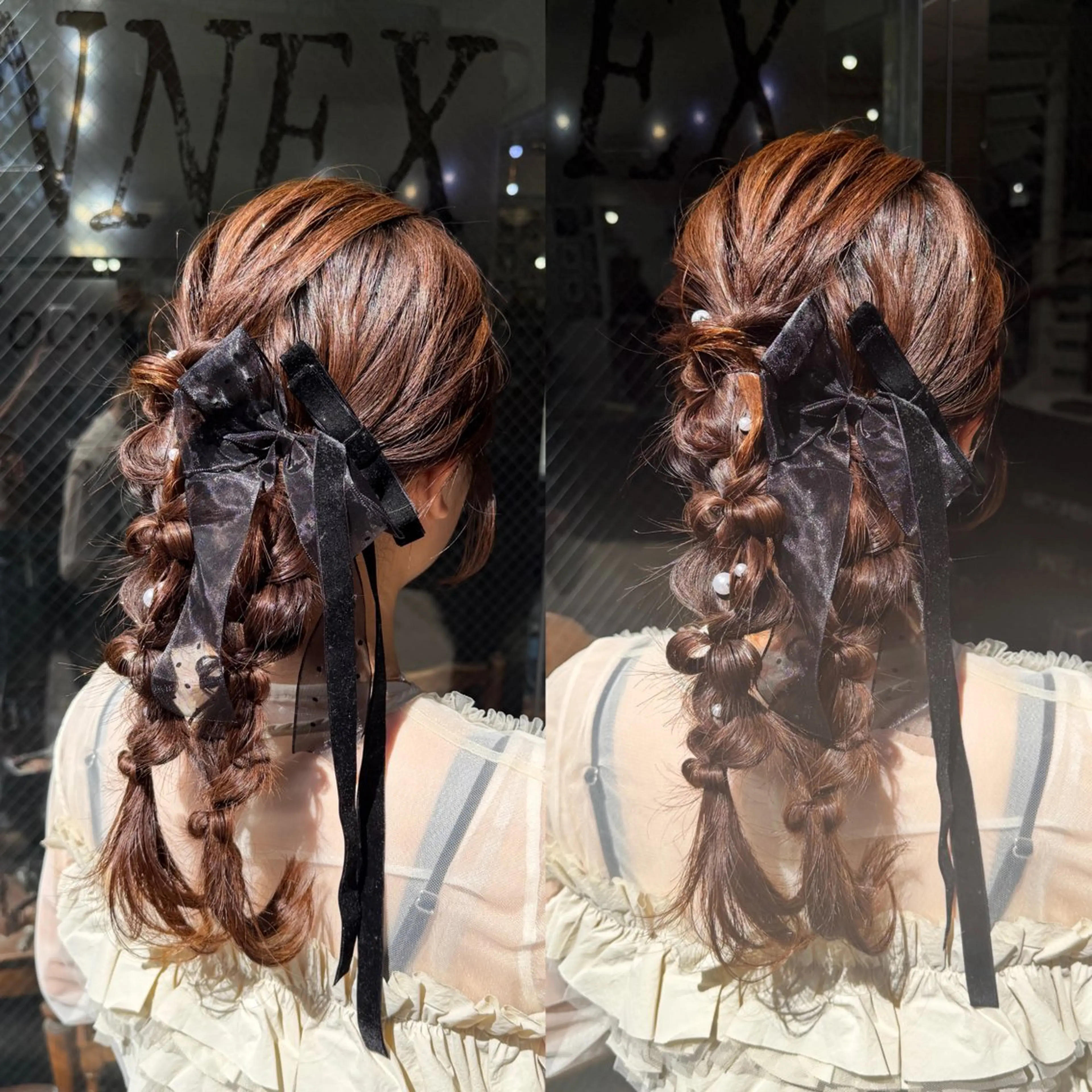 ロング ヘアアレンジ ヘアセット ハイライト/レイヤー /ハイトーン/AOIのヘアスタイル