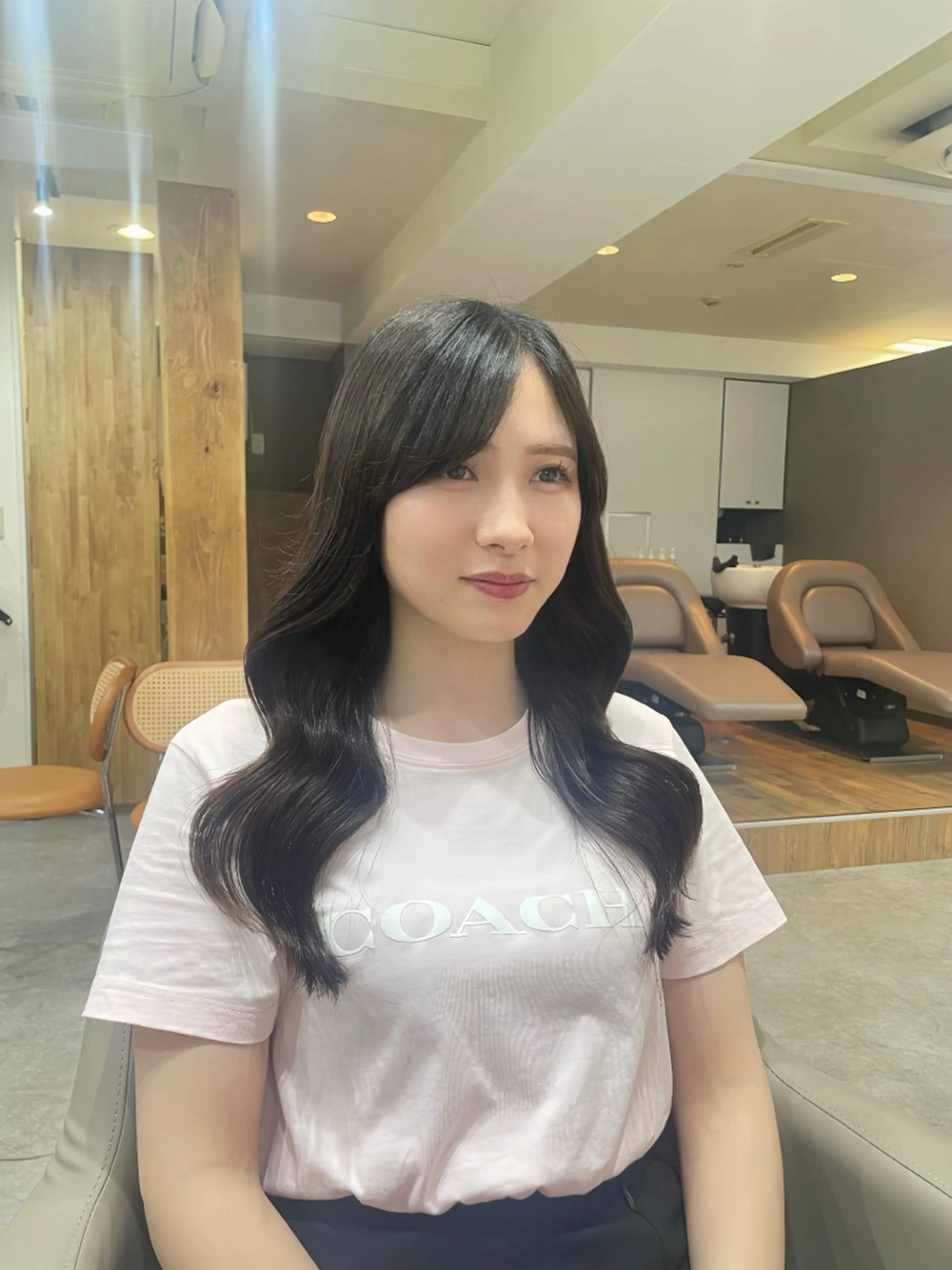 ロング カラー パーマ 韓国ヘア/韓国風 パーマ/kazueのヘアスタイル