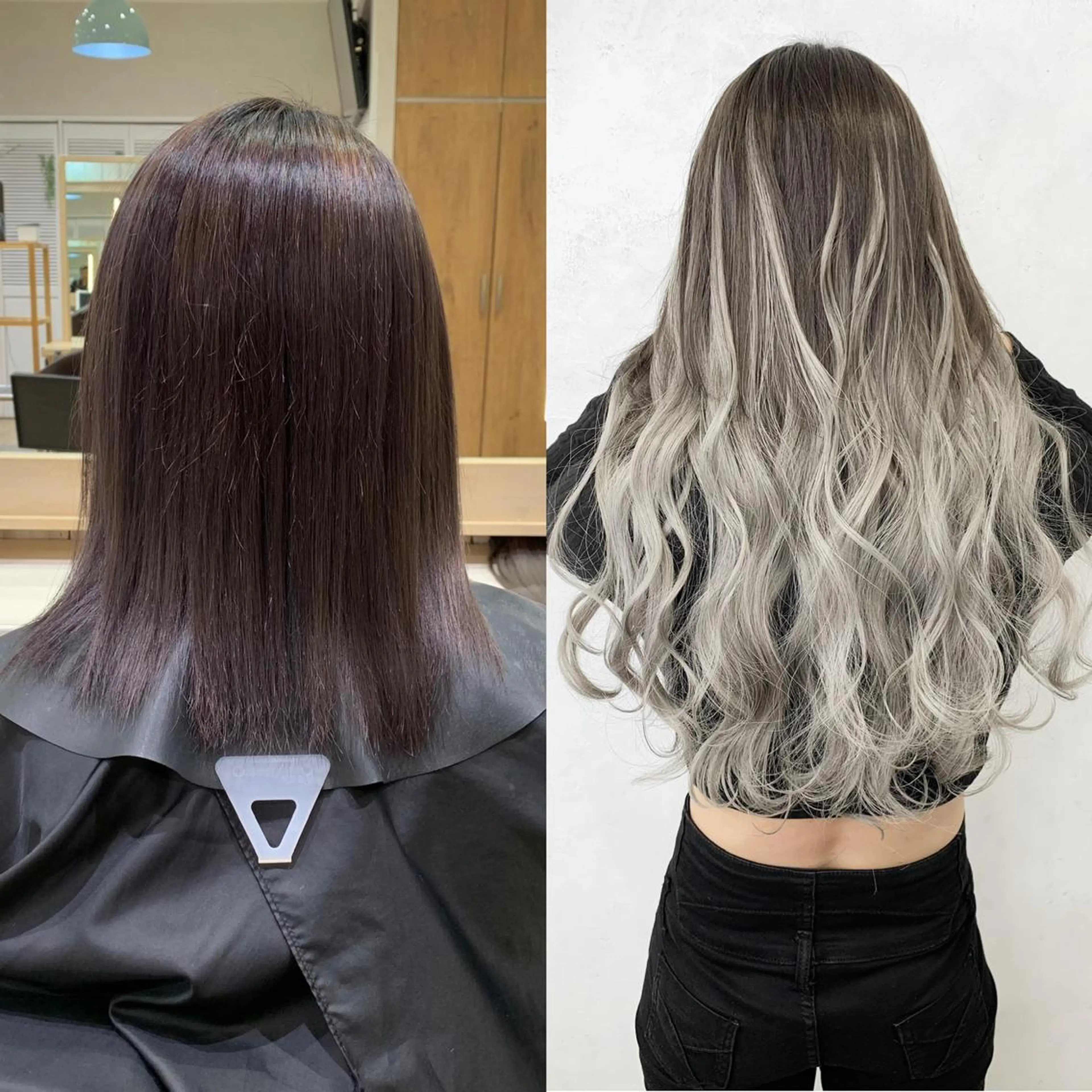 ロング カラー ヘアアレンジ エクステ TATSUYA アートディレクターのヘアスタイル