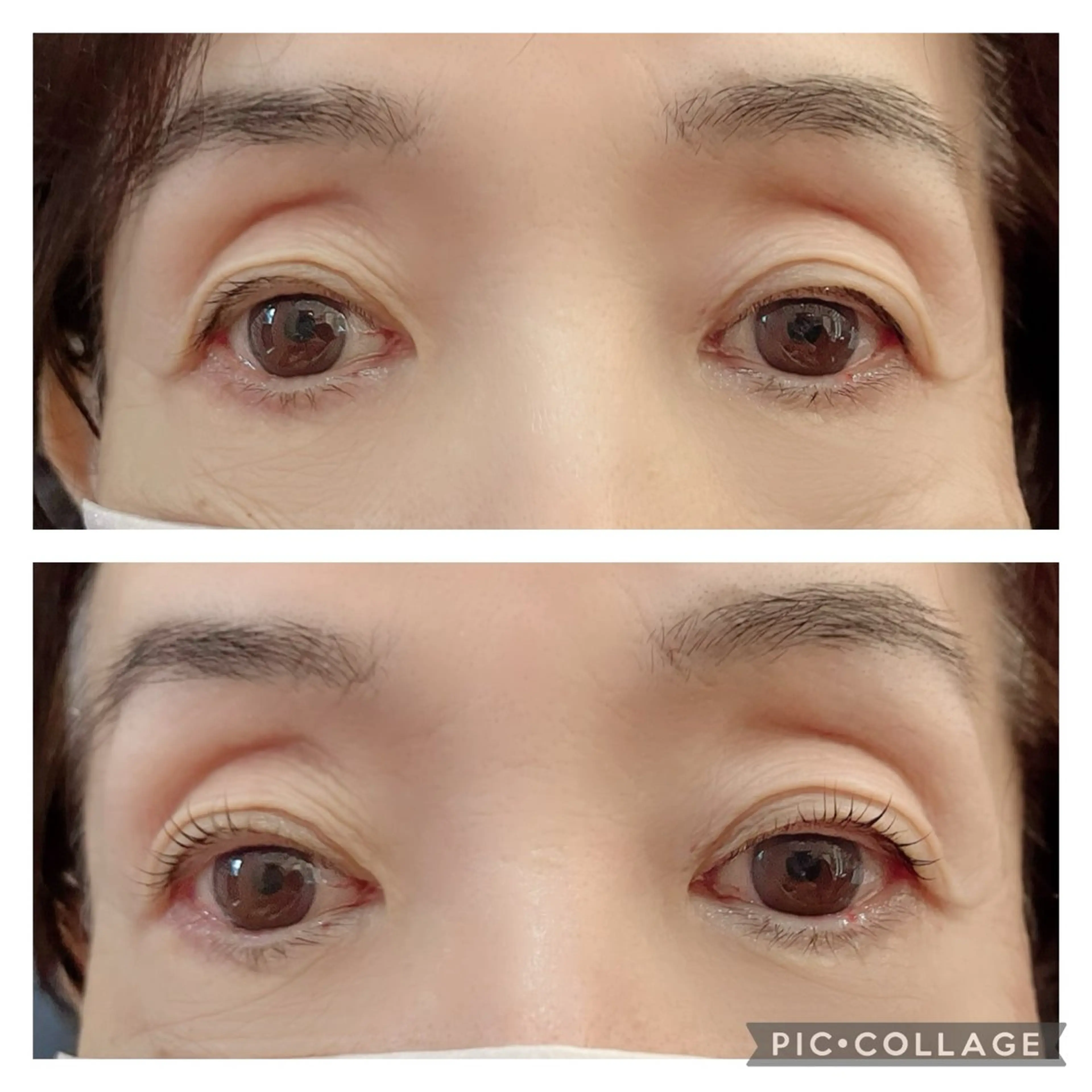 まつげパーマ モデルの写真