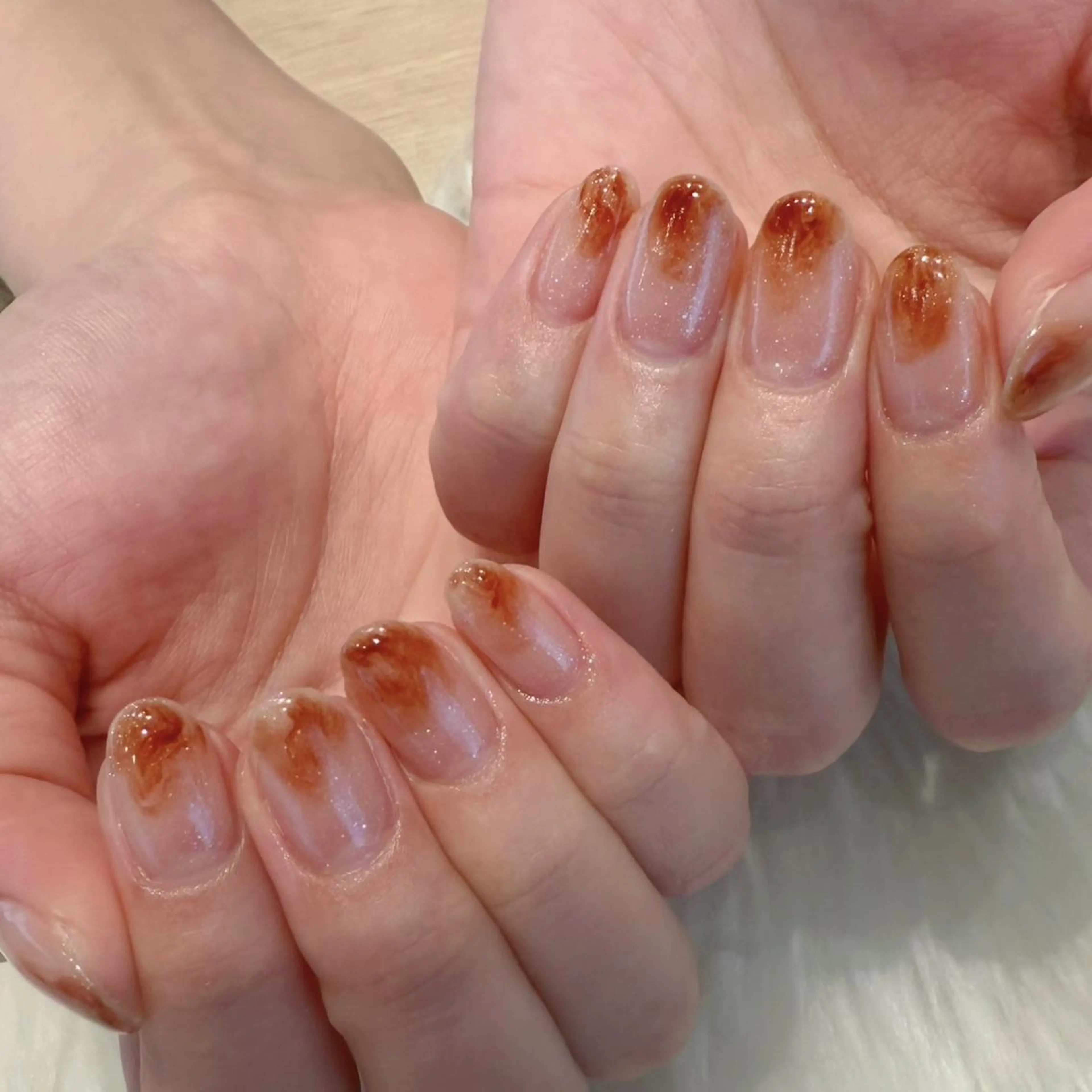 ネイル ニュアンスネイル ハンドネイル Kanai Harukaのネイルデザイン