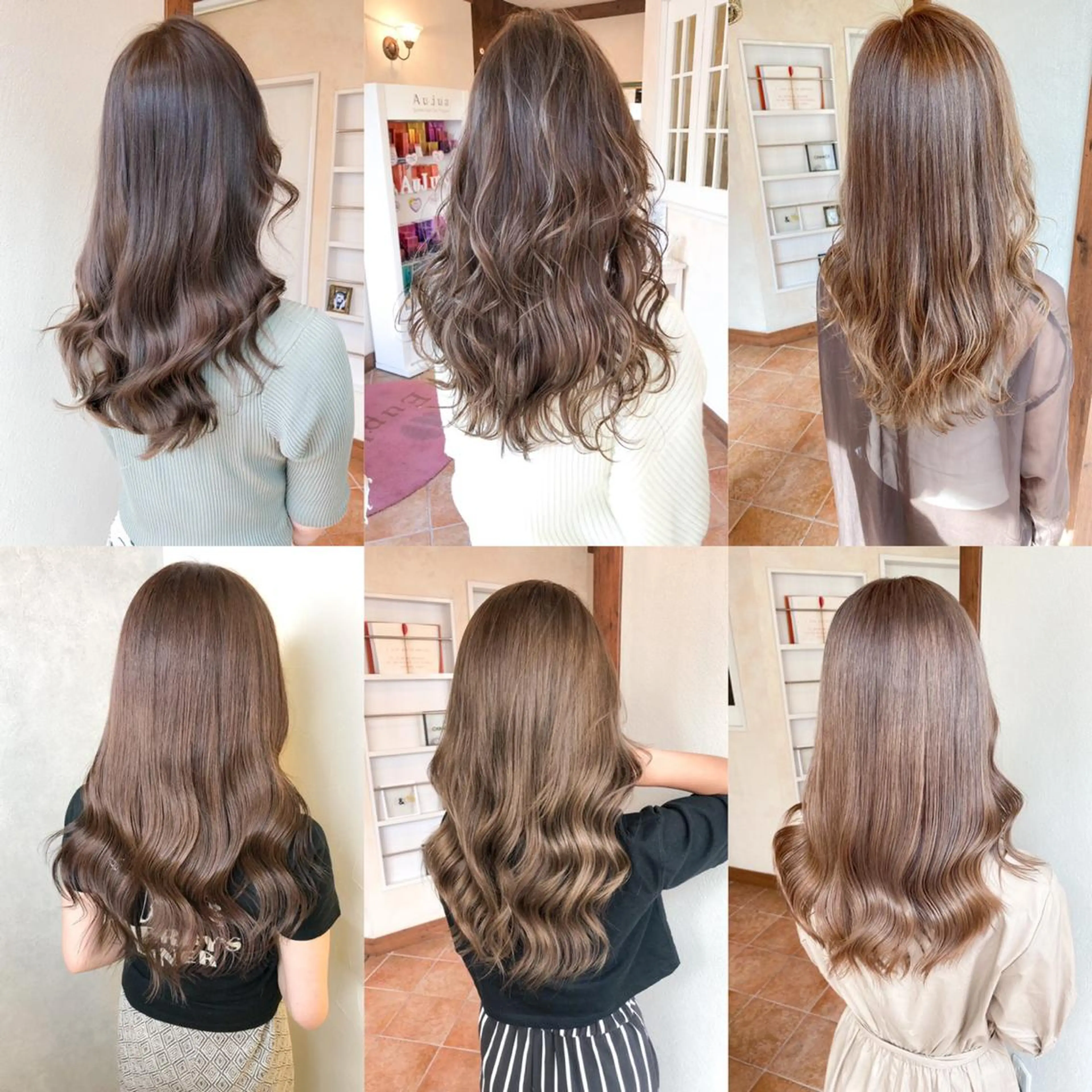 ロング カラー 韓国ハッシュカット/ 新宿/髪質改善/岡崎のヘアスタイル