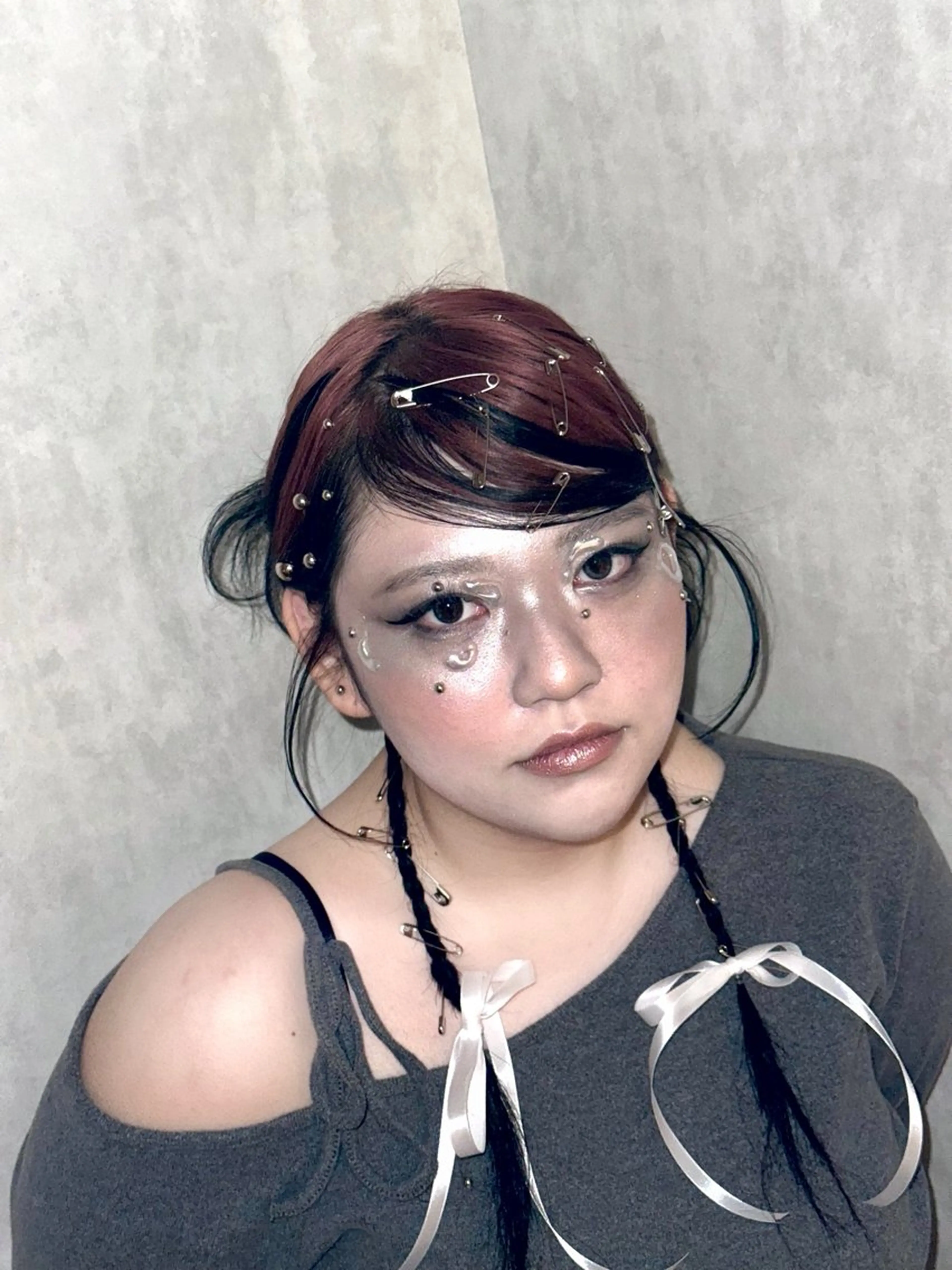 ロング ヘアアレンジ オレンジポップ みりゅうのヘアスタイル