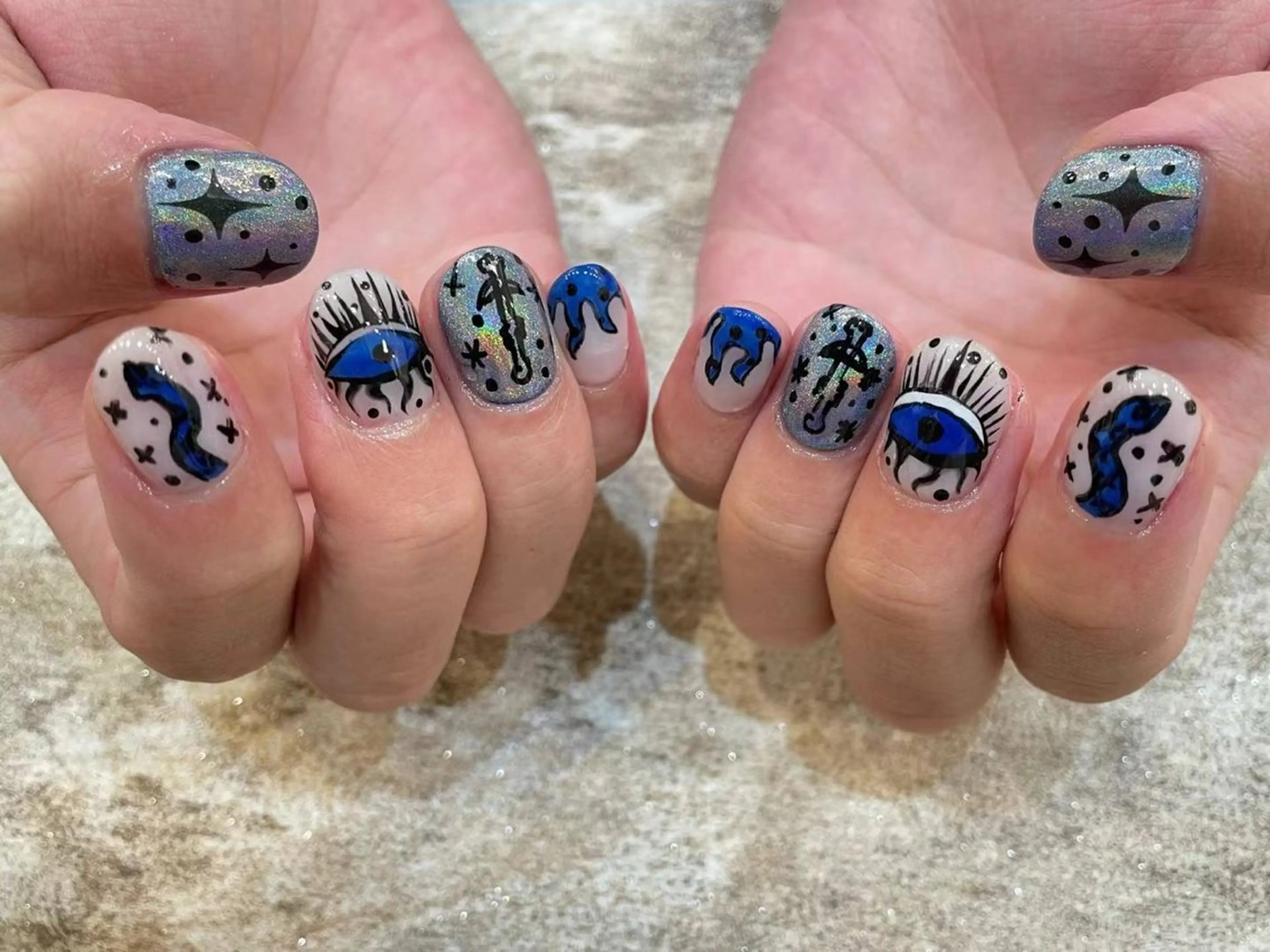 ネイル アートネイル フラワーネイル フットネイル ジェルネイル マグネットネイル Babarla Nailのネイルデザイン