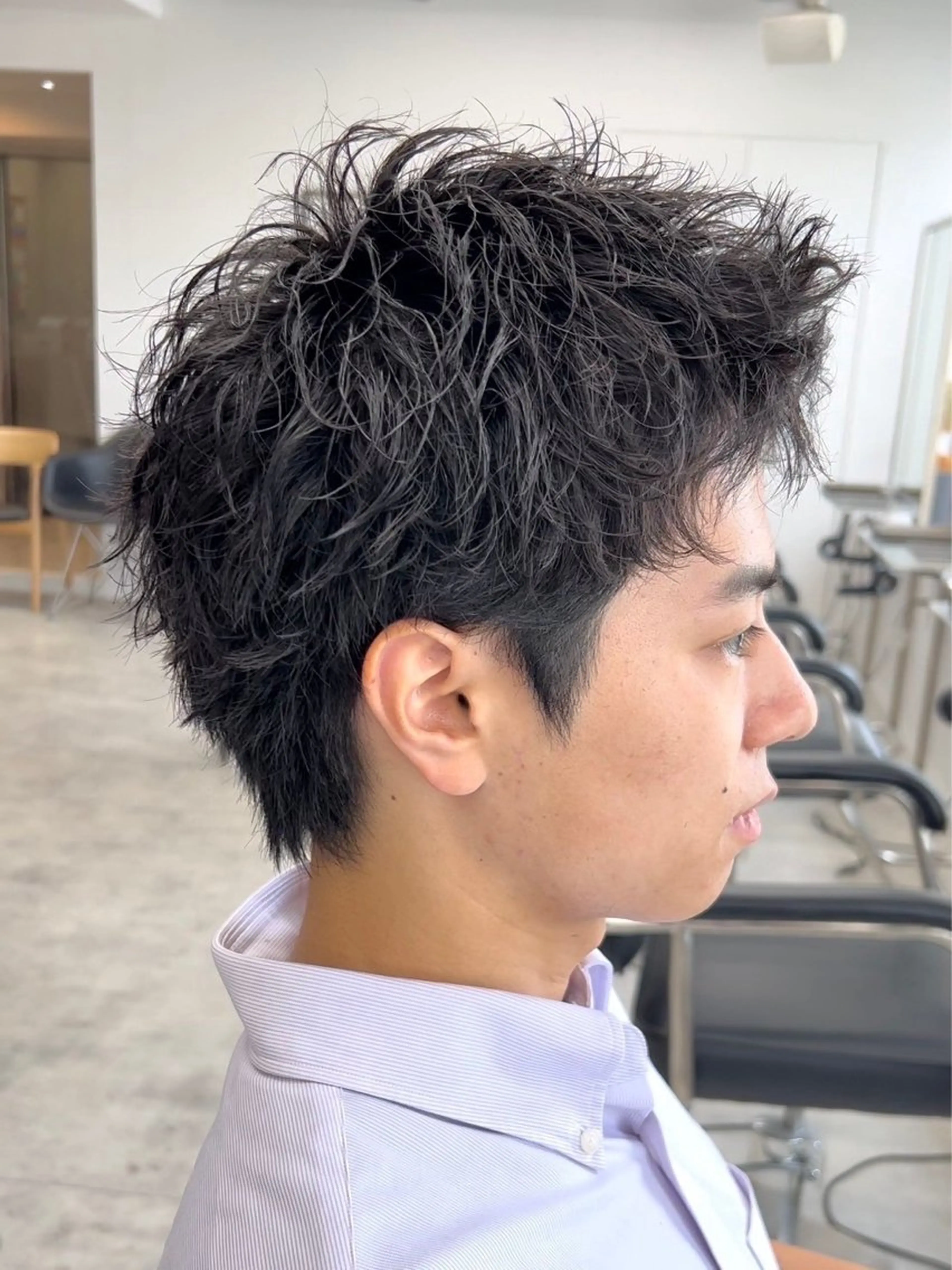 パーマ メンズ メンズパーマ/波巻き 桜井凌平のヘアスタイル