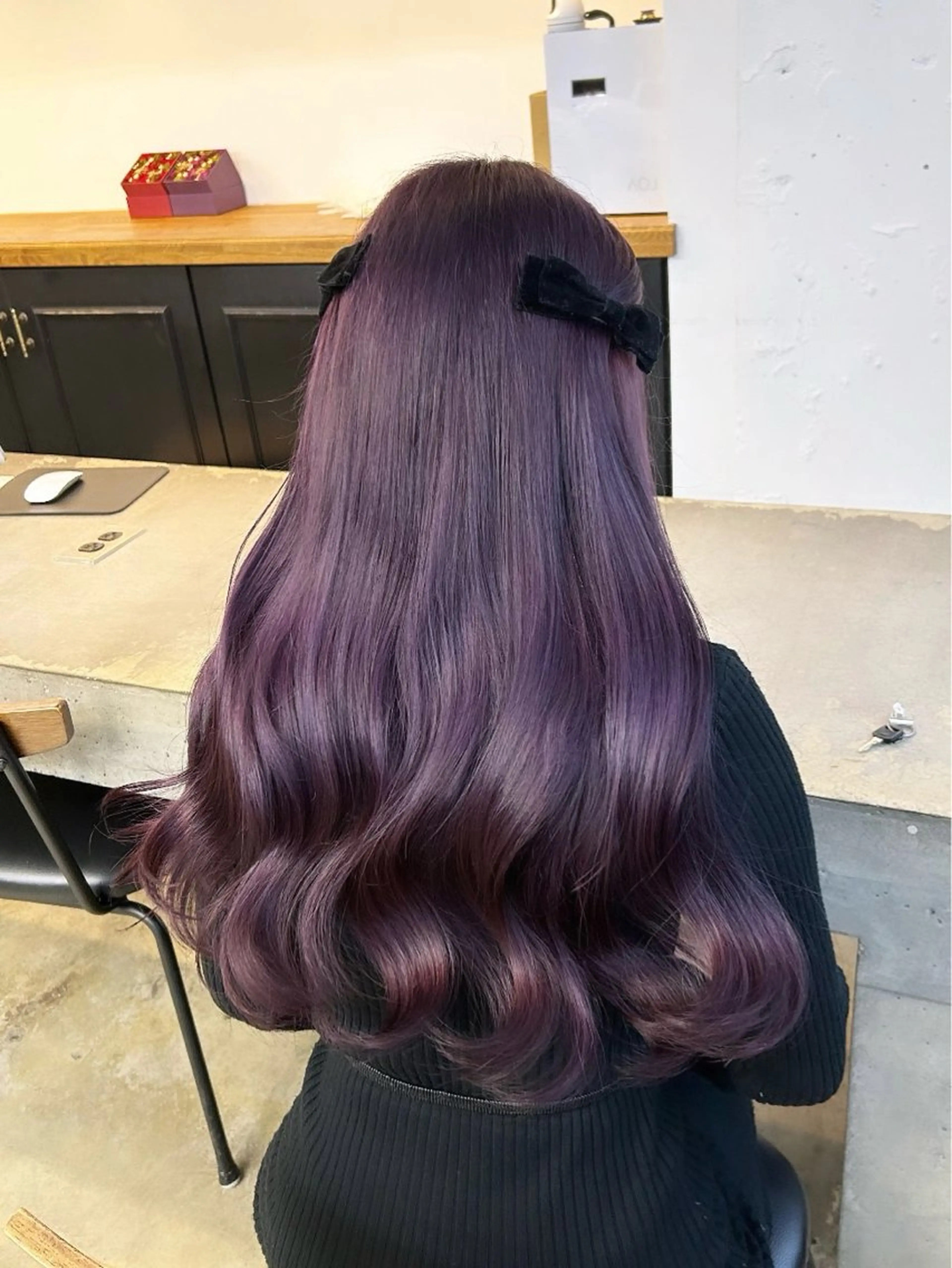 ロング カラー ヘアアレンジ ヘアカラー トリートメント 🎀暖色カラー🎀 ♡yurika♡のヘアスタイル
