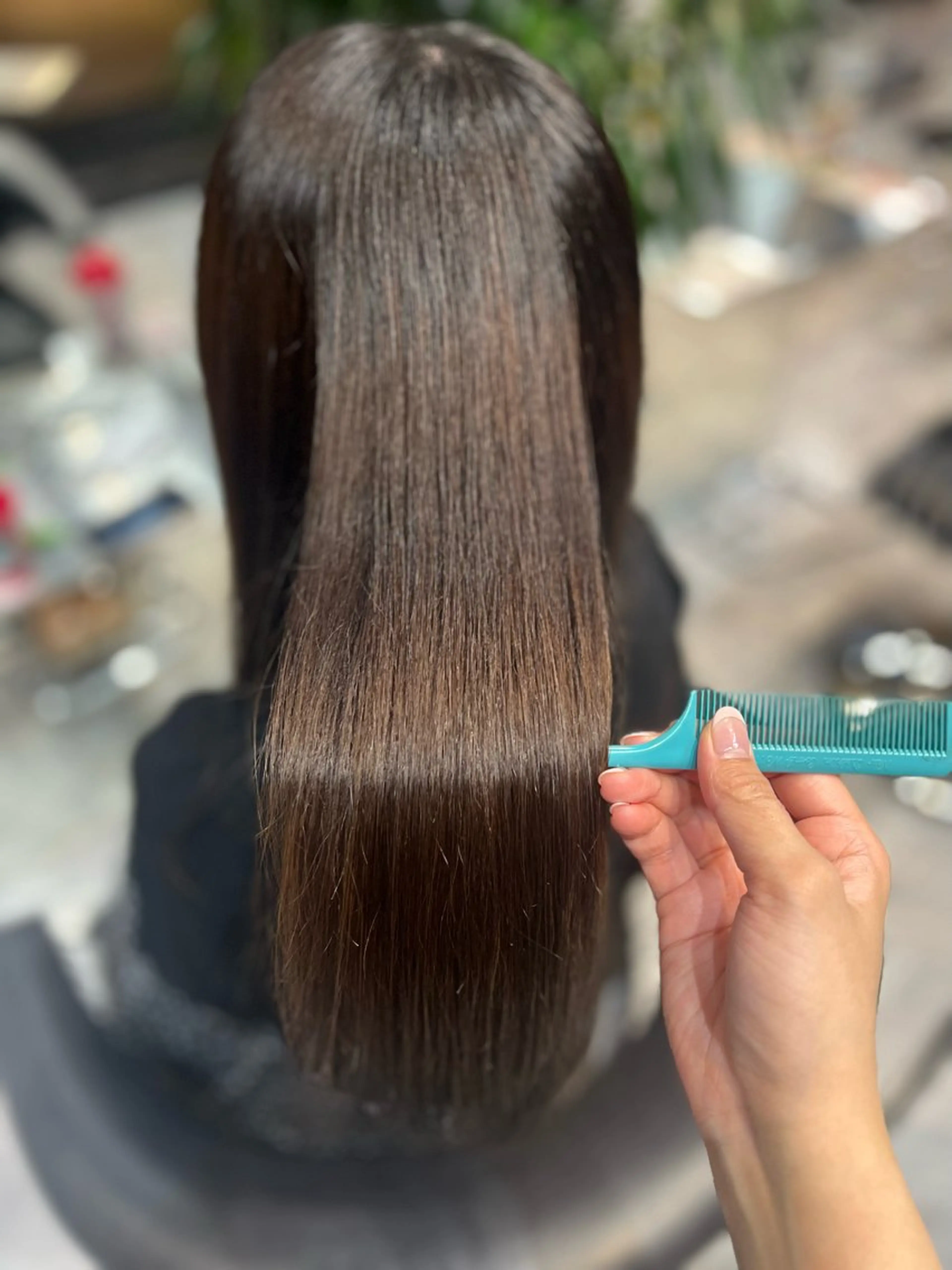 ミディアム 酸性ストレート 韓国艶髪/透明感 カラー/ひなののヘアスタイル