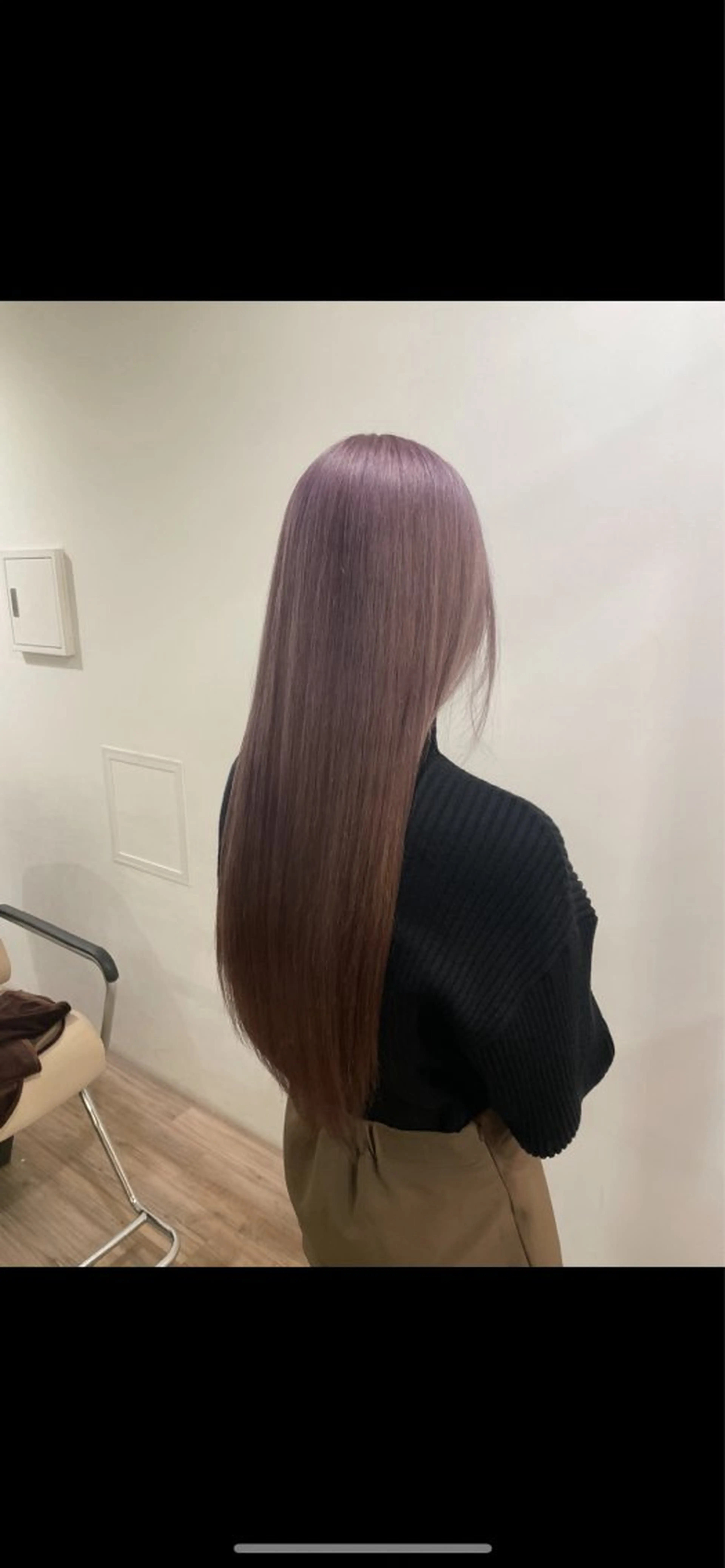 ロング ヘアカラー トリートメント オオシマ ミユのヘアスタイル