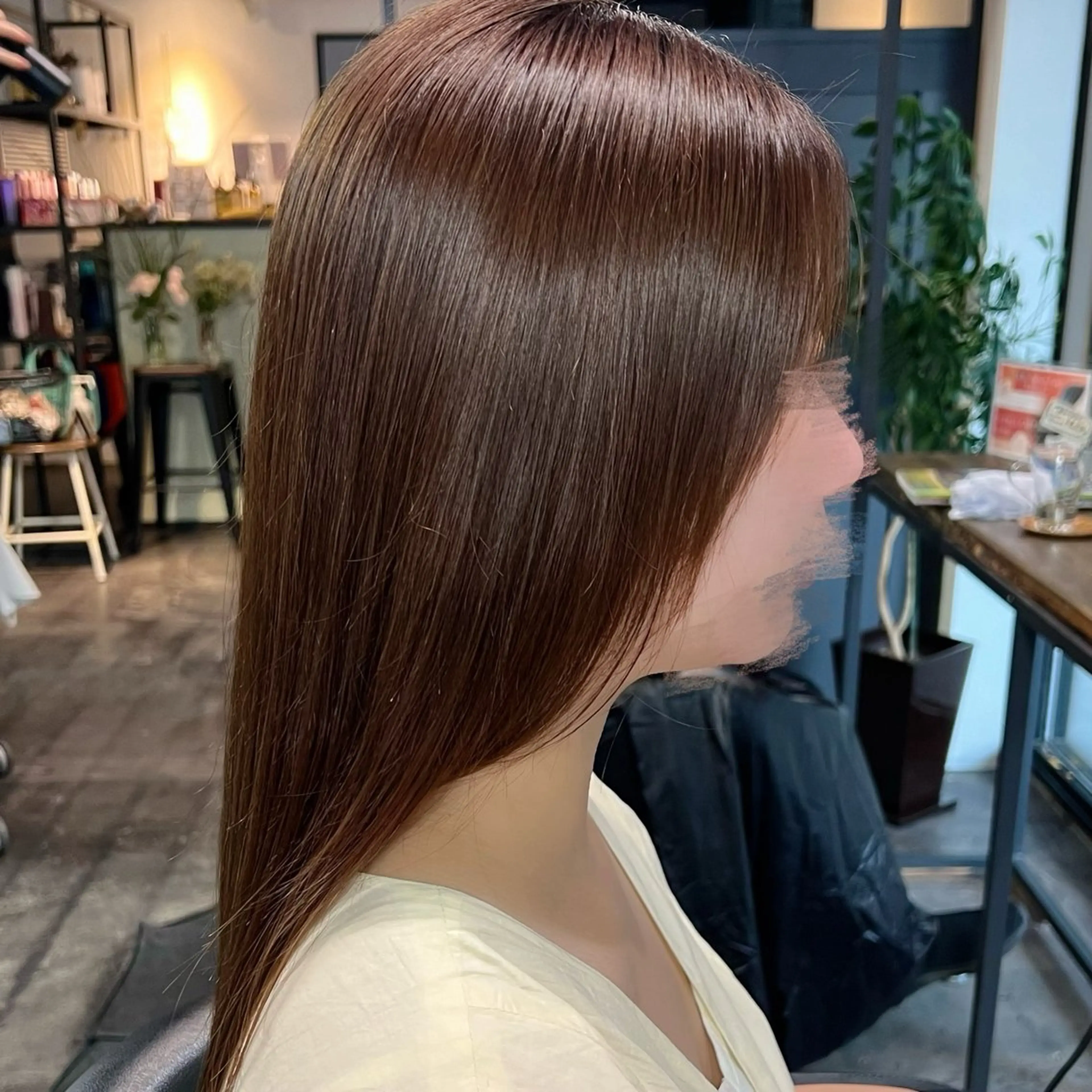 セミロング 髪質改善 縮毛矯正 💘札幌クロスパーマ 髪質改善💘rinaのヘアスタイル