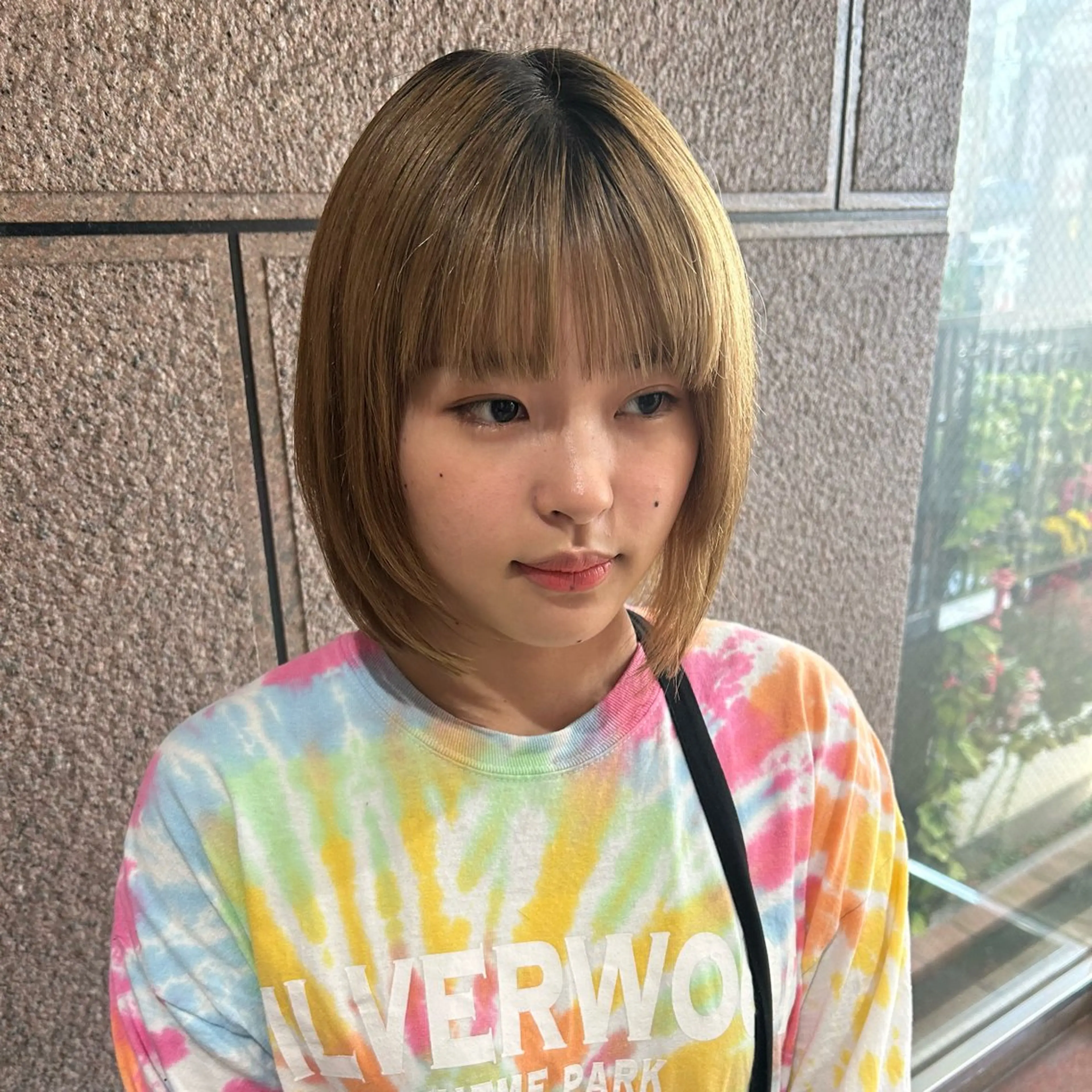 ワンレンボブカットの写真