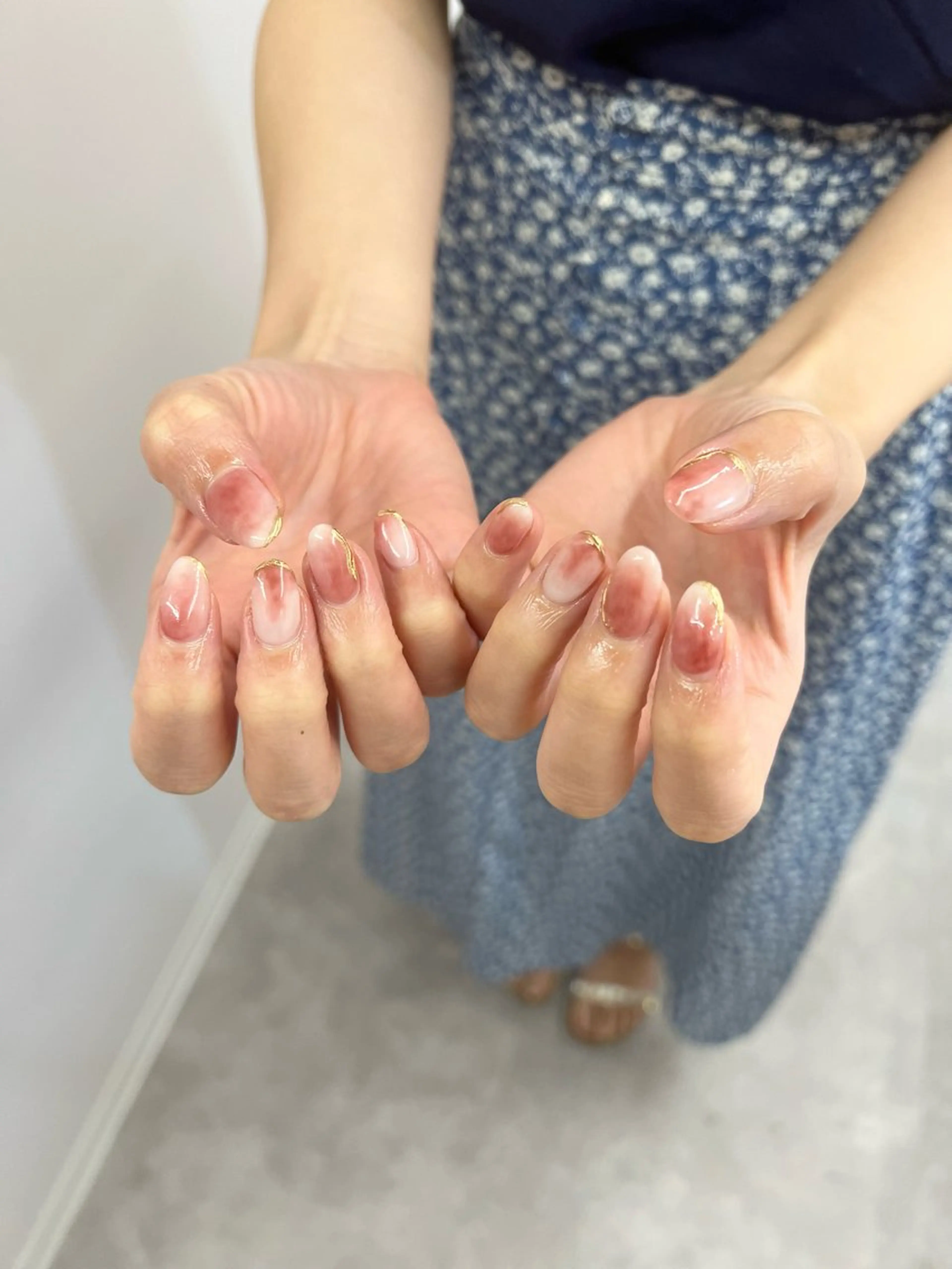 ネイル ジェルネイル マグネットネイル ミラーネイル ニュアンスネイル パラジェル ハンドネイル ハンドケア Bana_ Nailのネイルデザイン