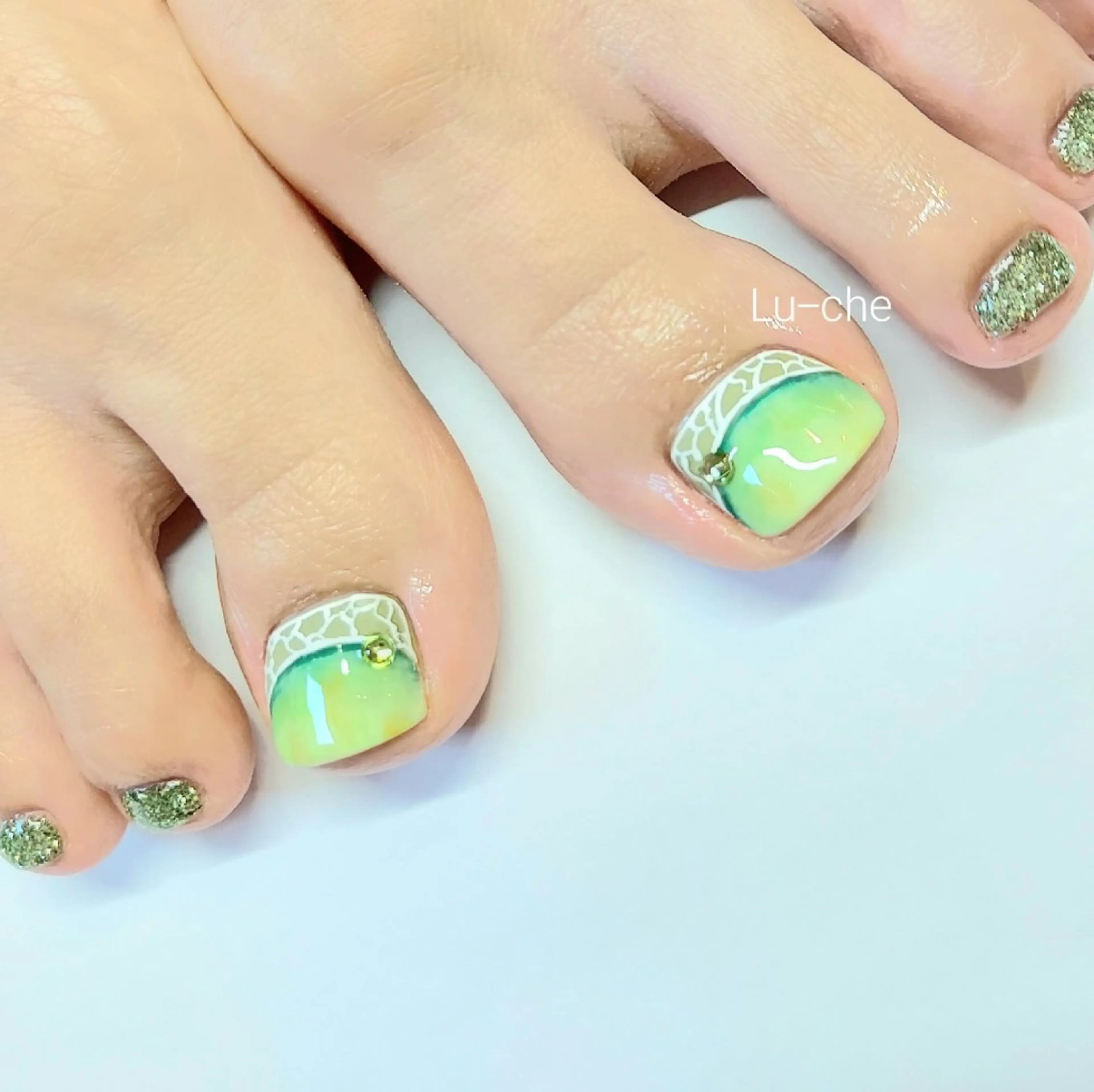 ネイル フットネイル フットネイル Lｰnail 呉店のネイルデザイン