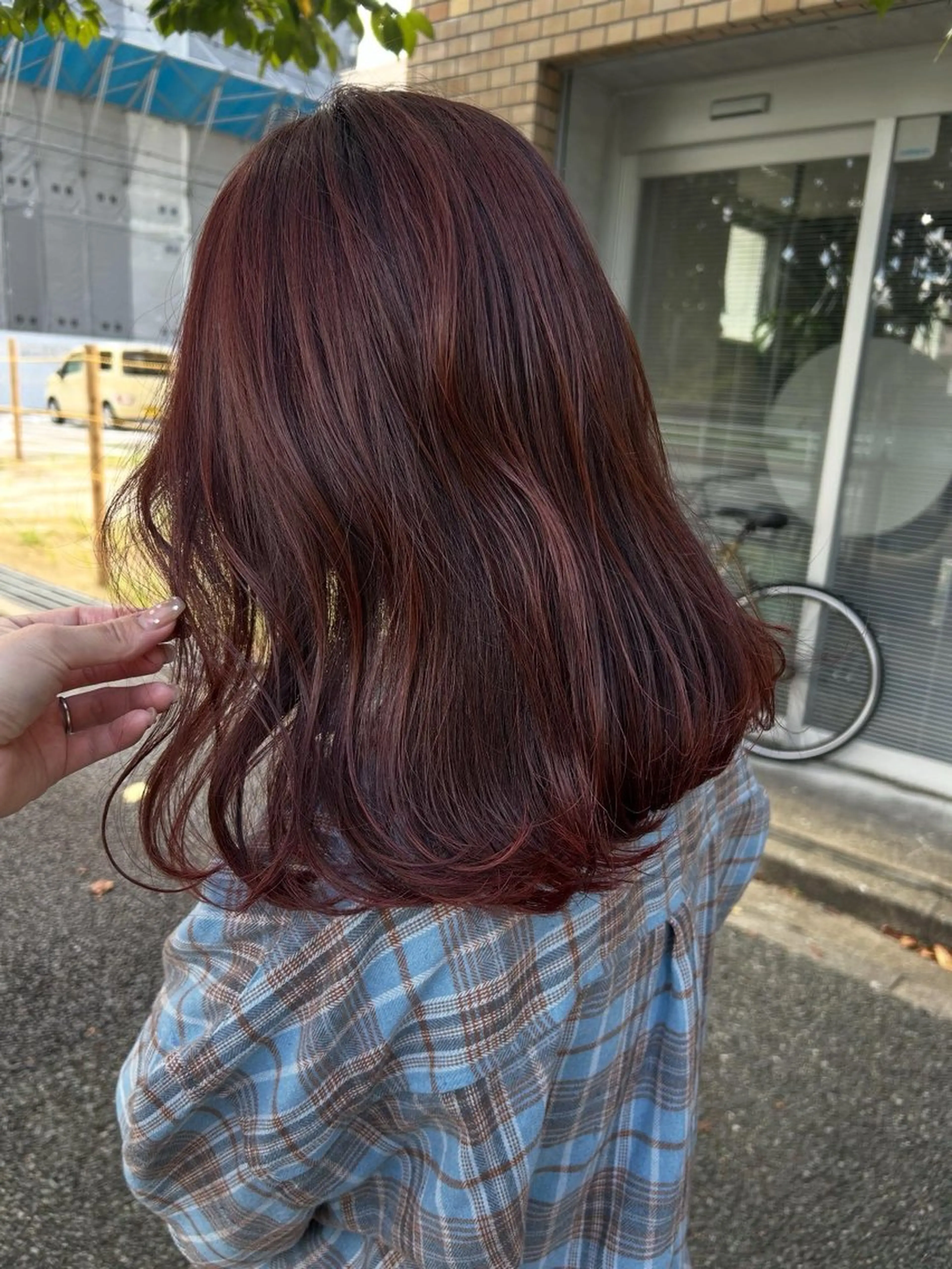 ミディアム カラー 井手 素子のヘアスタイル