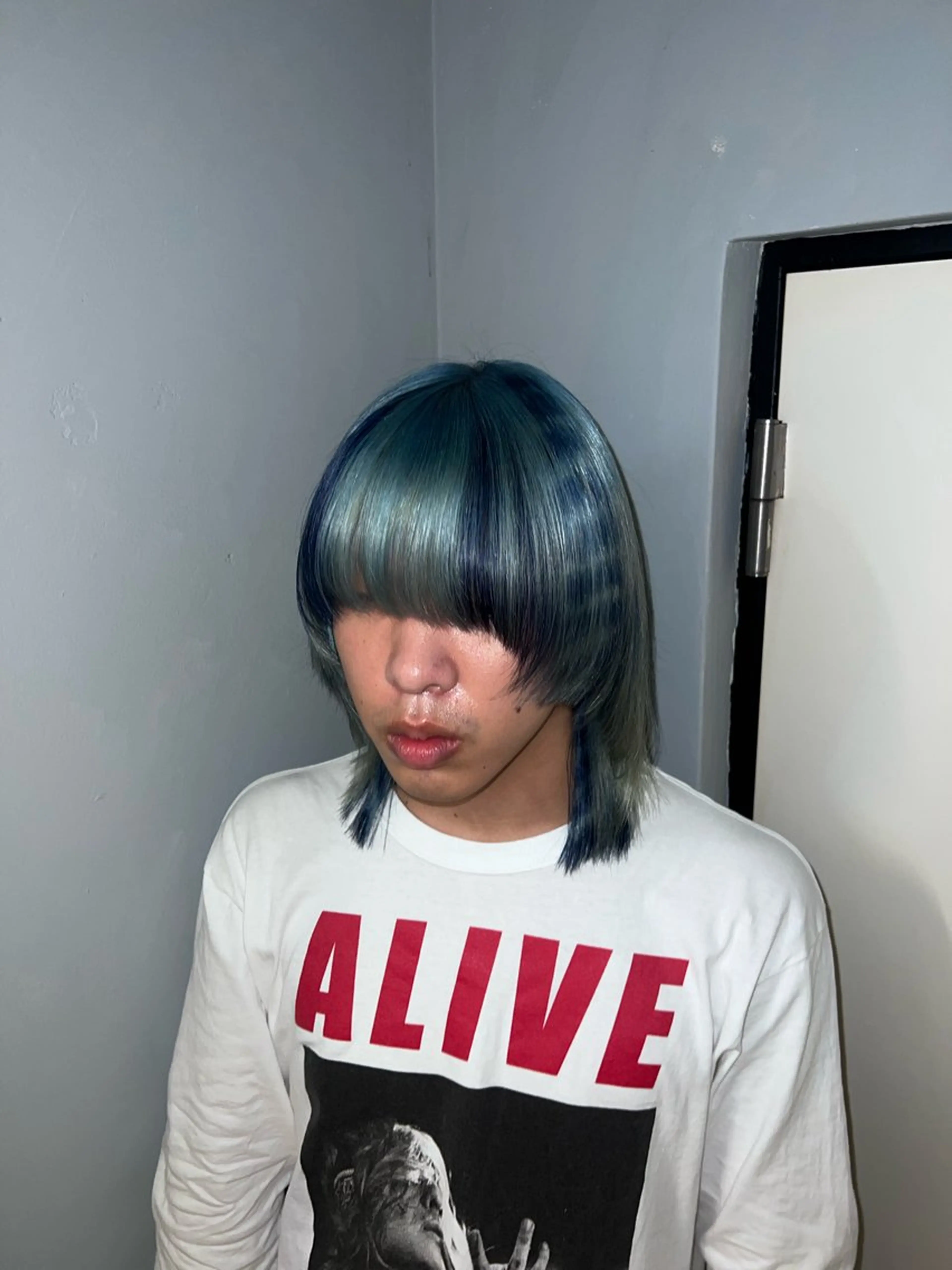 ミディアム ヘアカラー 個性的カラー ☆≡ねねのヘアスタイル