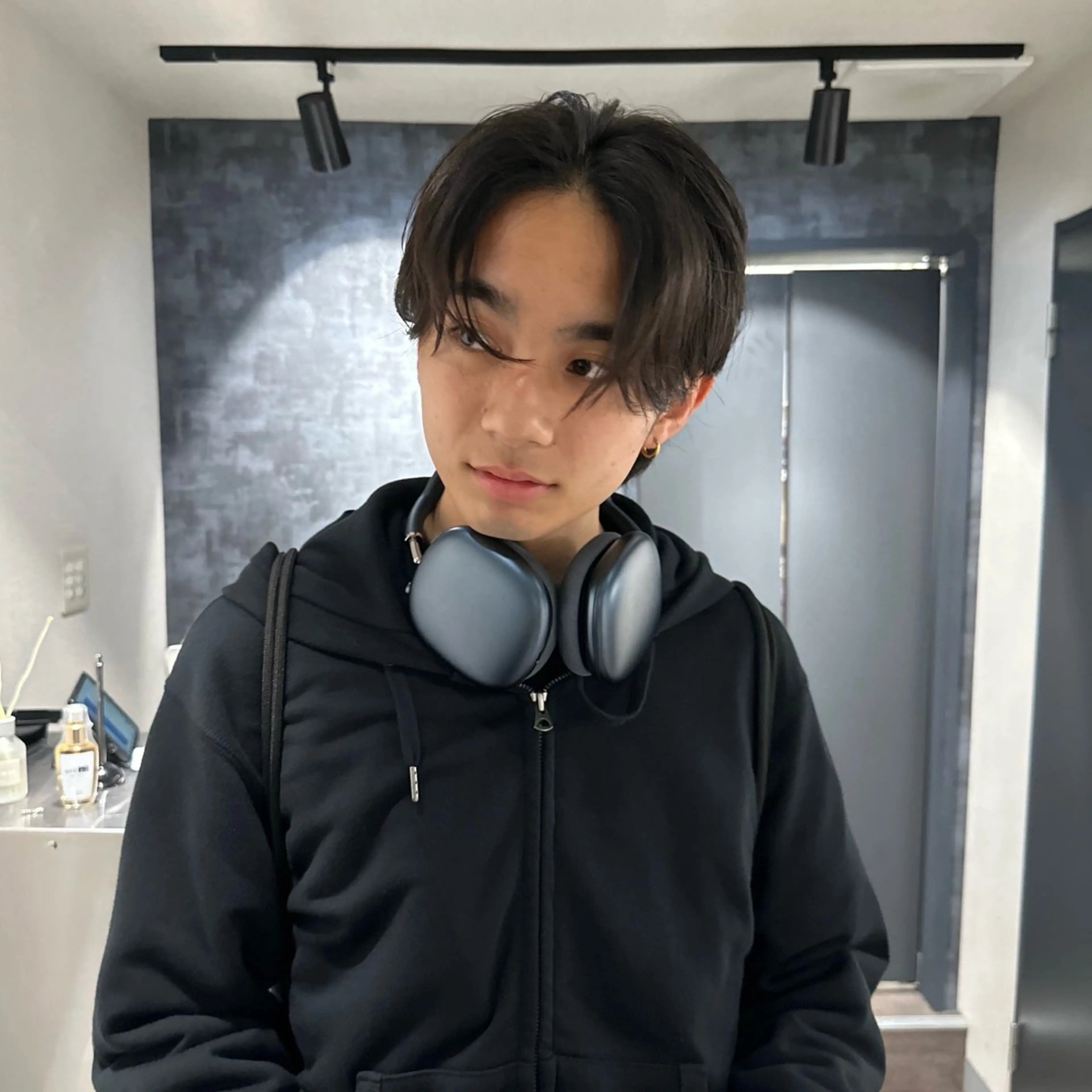 ミディアム カラー パーマ メンズ センターパート 💈原宿指名No.1 センターパート💈のヘアスタイル