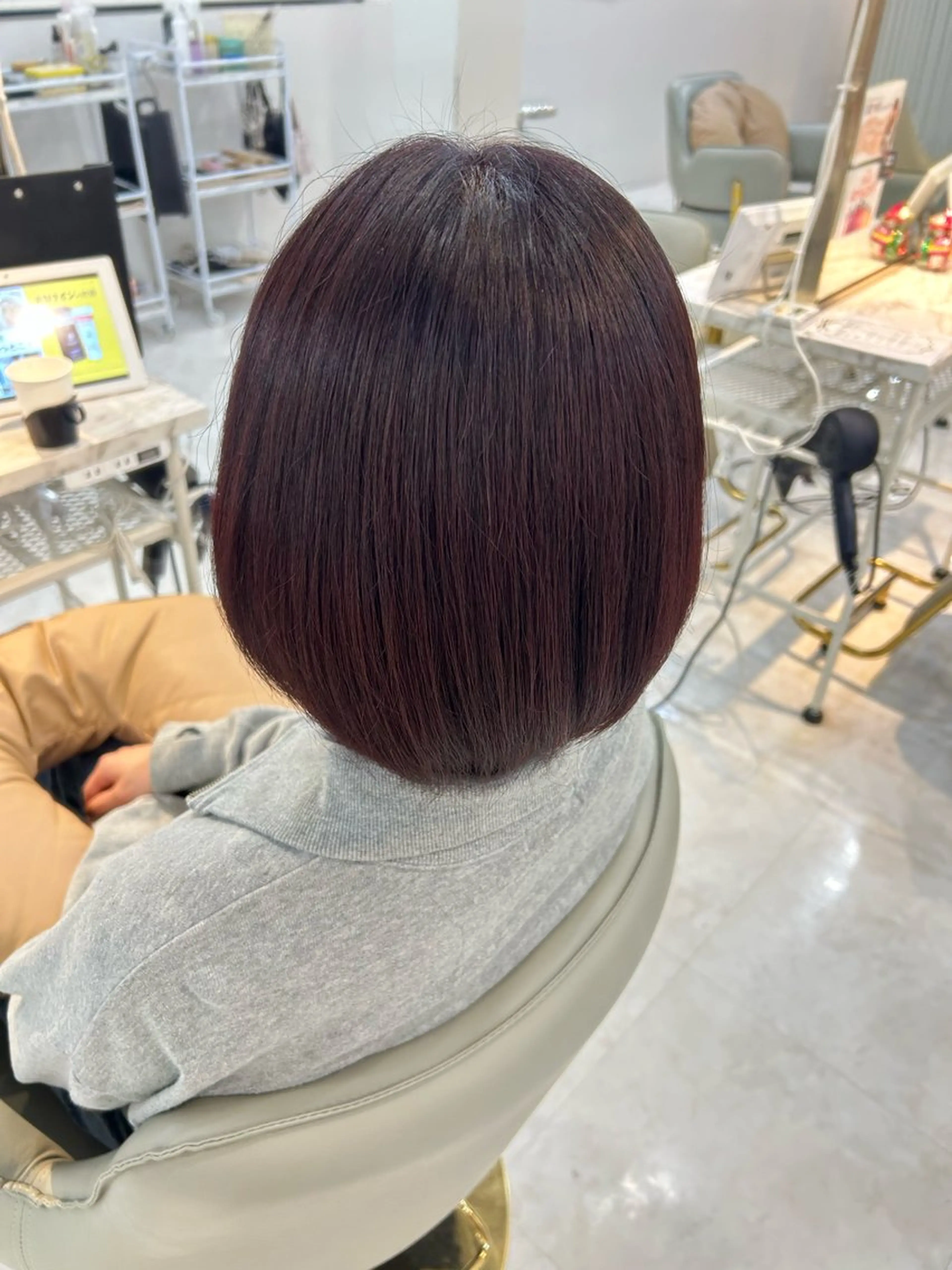 ショート カラー ボルドーカラー ヘアカラー 柔らかカラー🤎 luna🧸🤎のヘアスタイル