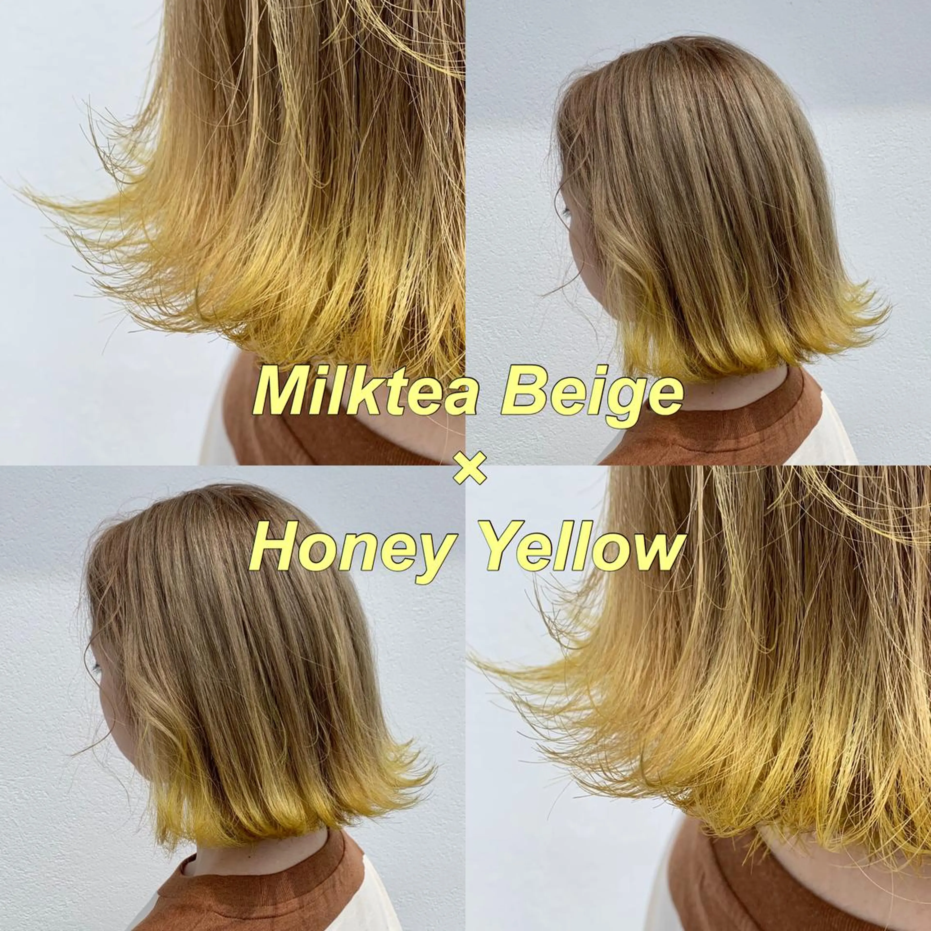 カラー ベージュカラー デザインカラー ハイトーンカラー ミルクティーベージュ イエローカラー ヘアカラー 水戸/ブリーチカラー ♠️♠️會澤遼真のヘアスタイル
