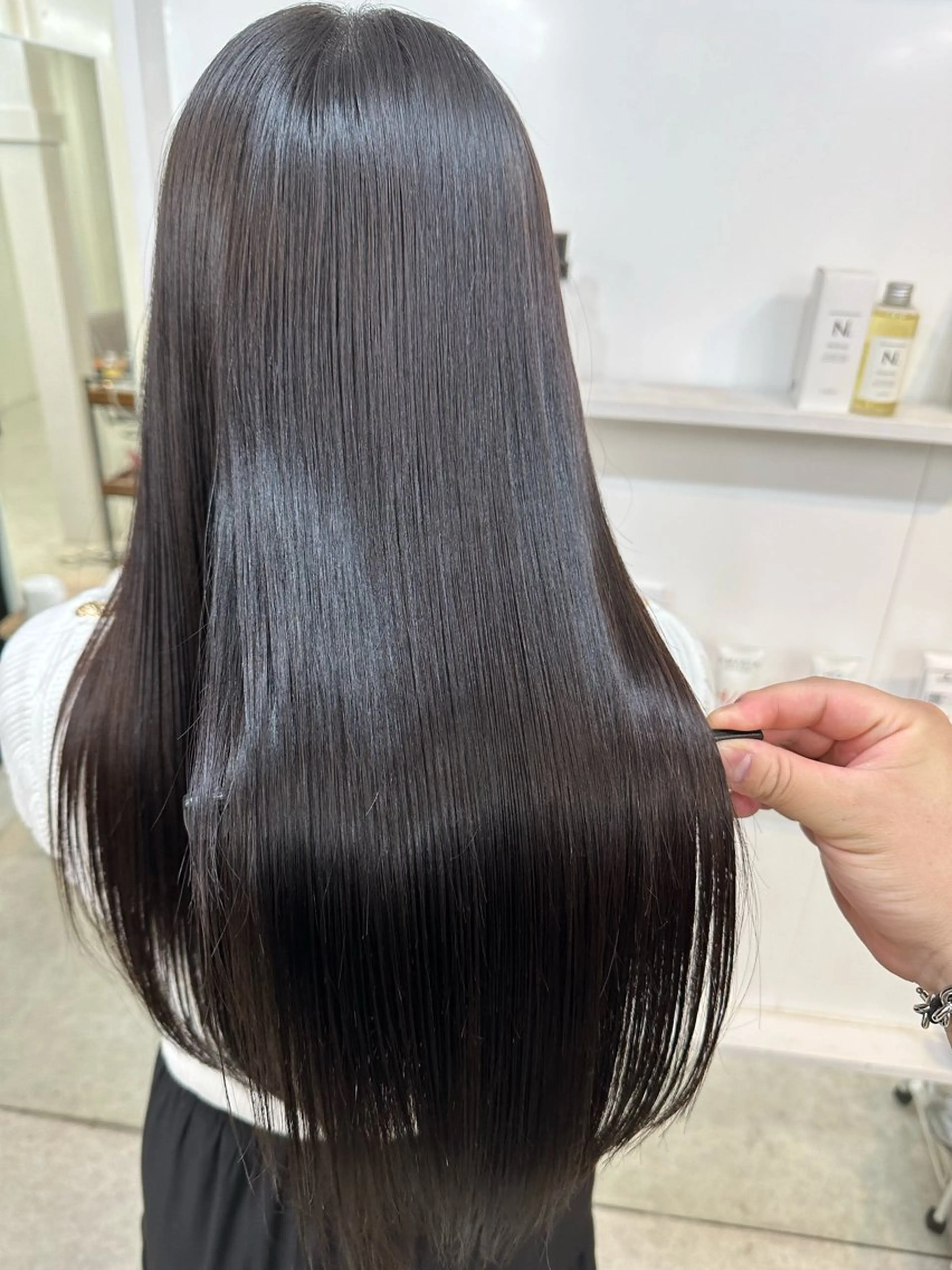 ロング カラー ヘアカラー トリートメント 髪質改善/レイヤー ストウシンゴのヘアスタイル