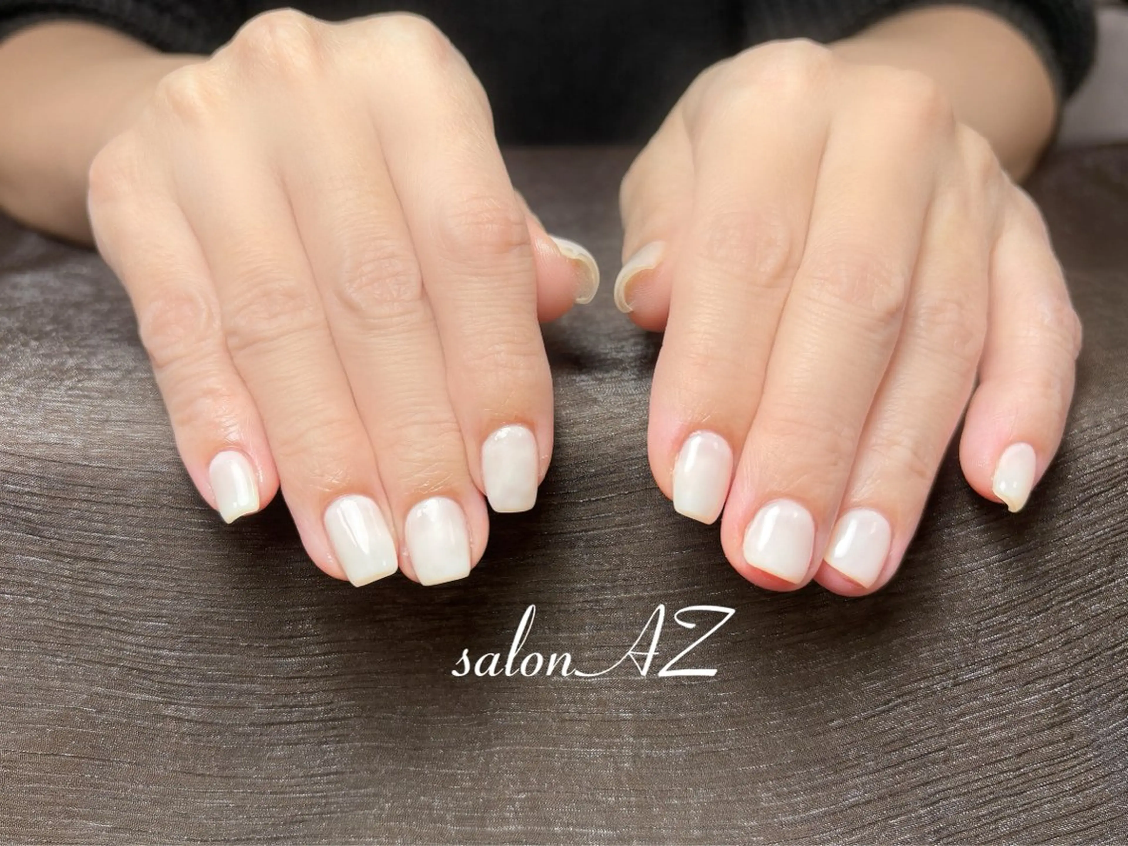 ネイル 長さ出し フットネイル フレンチネイル マグネットネイル ニュアンスネイル salon AZのネイルデザイン