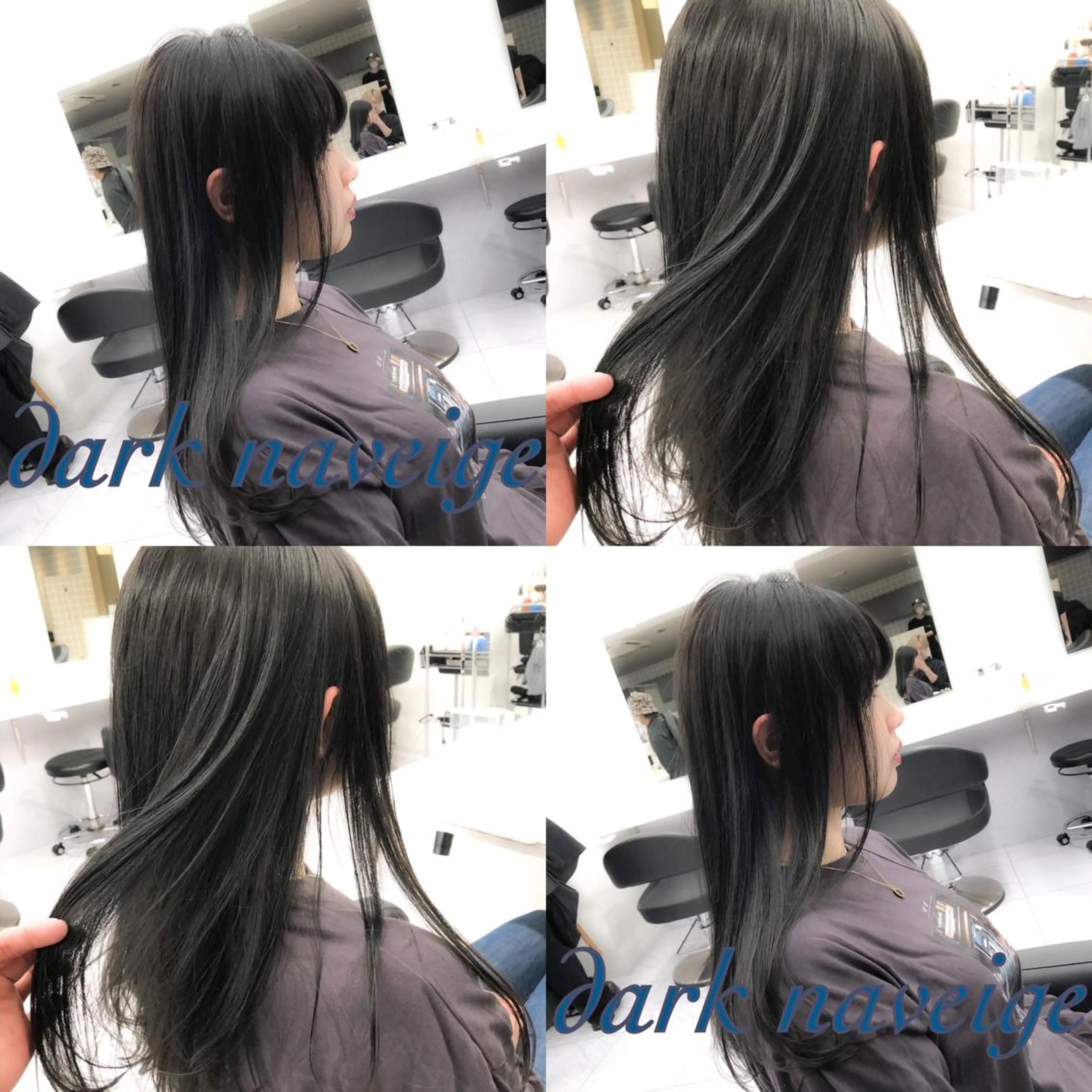 ロング カット ヘアカラー ハイトーン×レイヤー カットTAKUMIのヘアスタイル