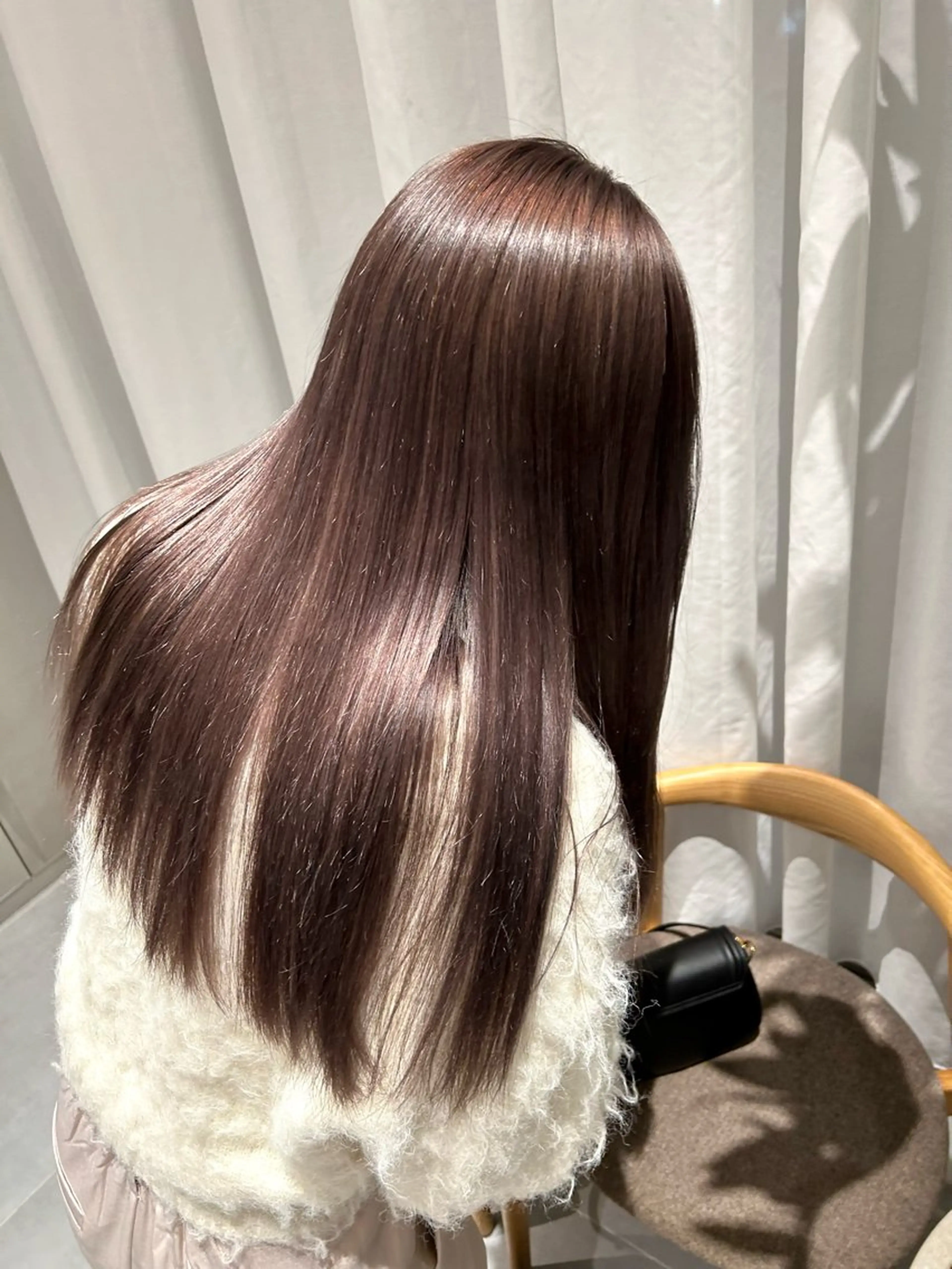ロング カラー ブリーチ ケアブリーチ グレージュ ラベンダーカラー ラベンダーグレージュ ヘアカラー トリートメント ヘアセット 垢抜け/レイヤー /艶カラー🪼風香のヘアスタイル