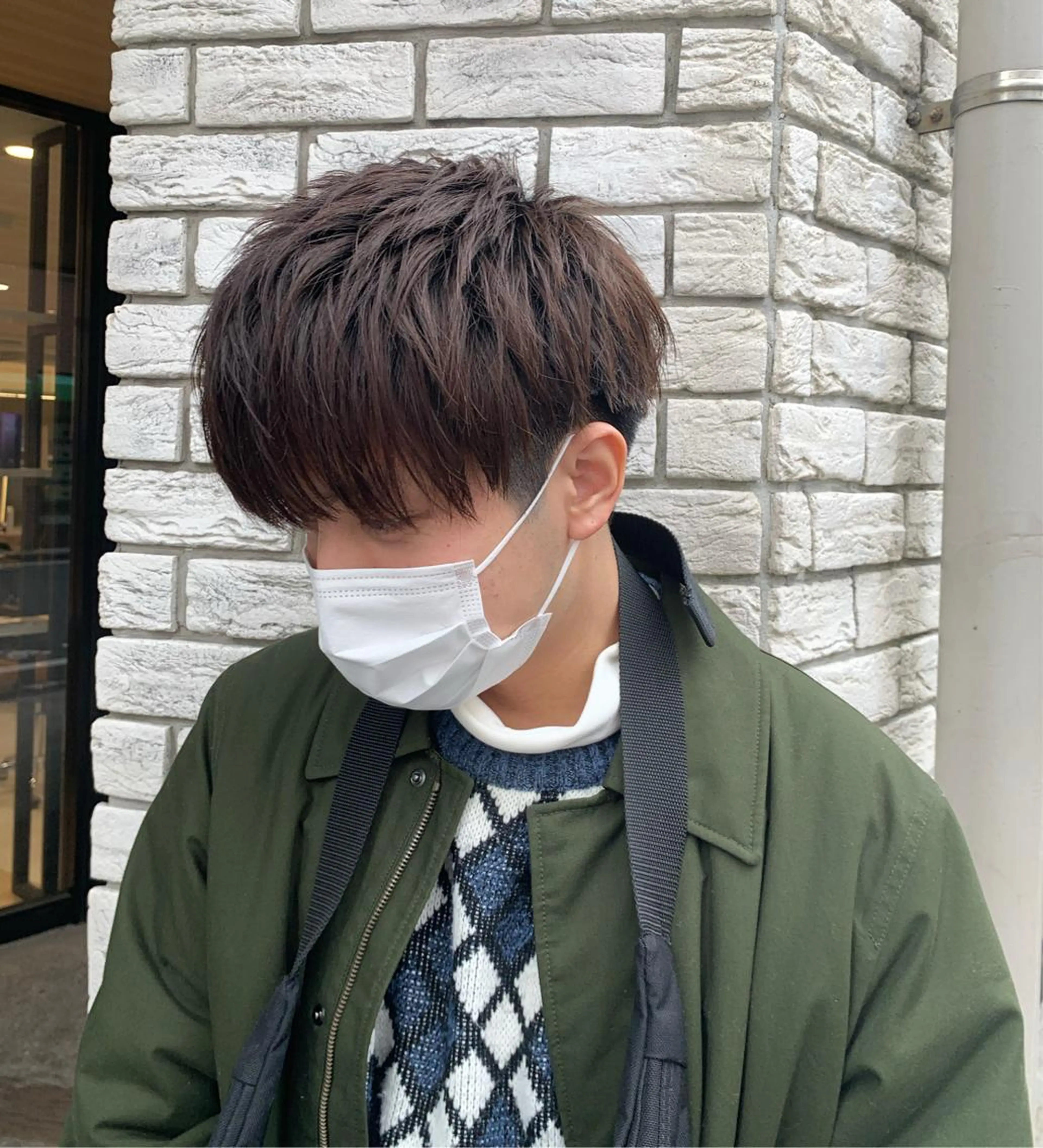 ショート メンズ 刈り上げ フェザー/ニュアンス パーマ/ryutoのヘアスタイル