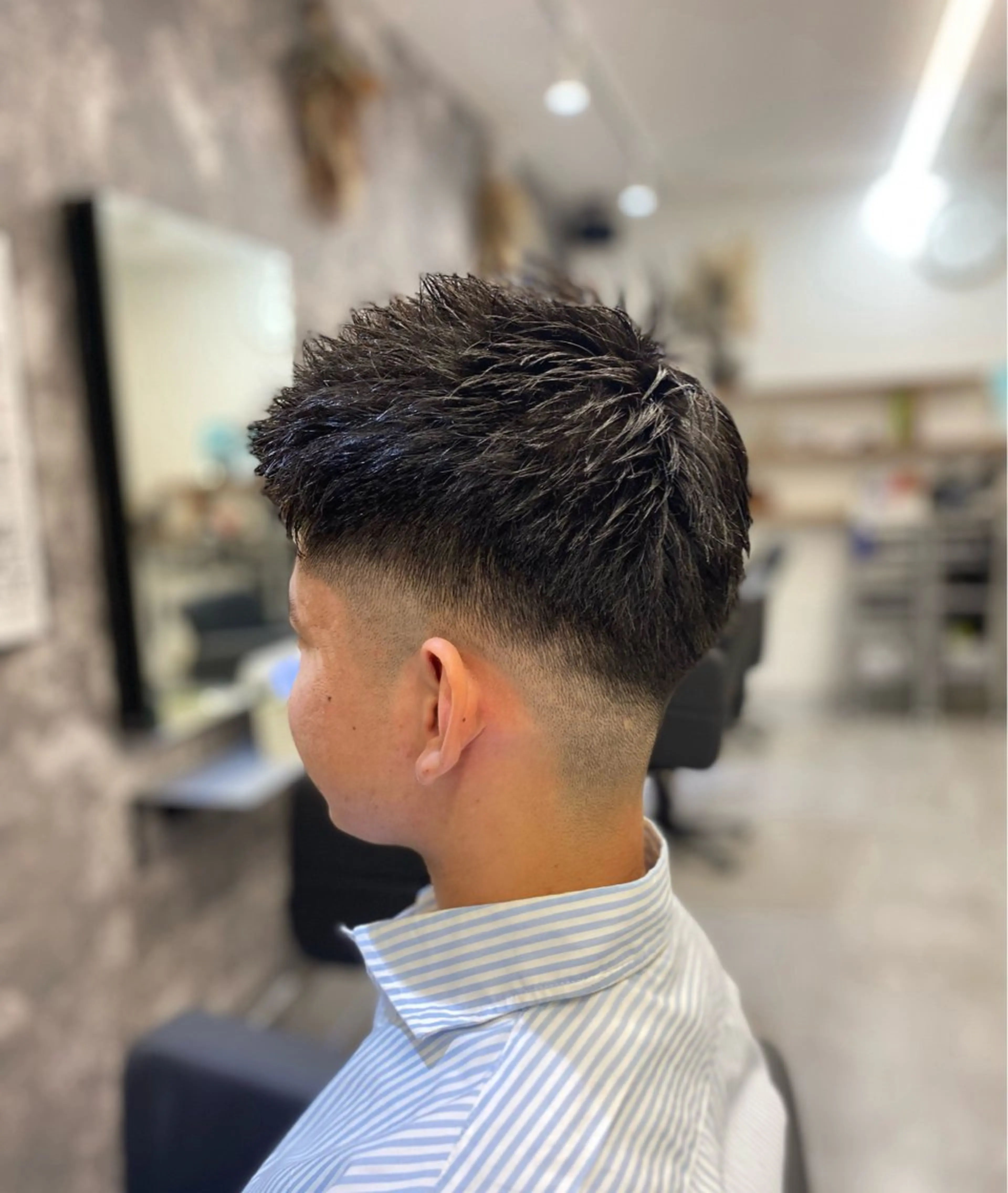 ショート メンズ フェードカット 名取 翔のヘアスタイル