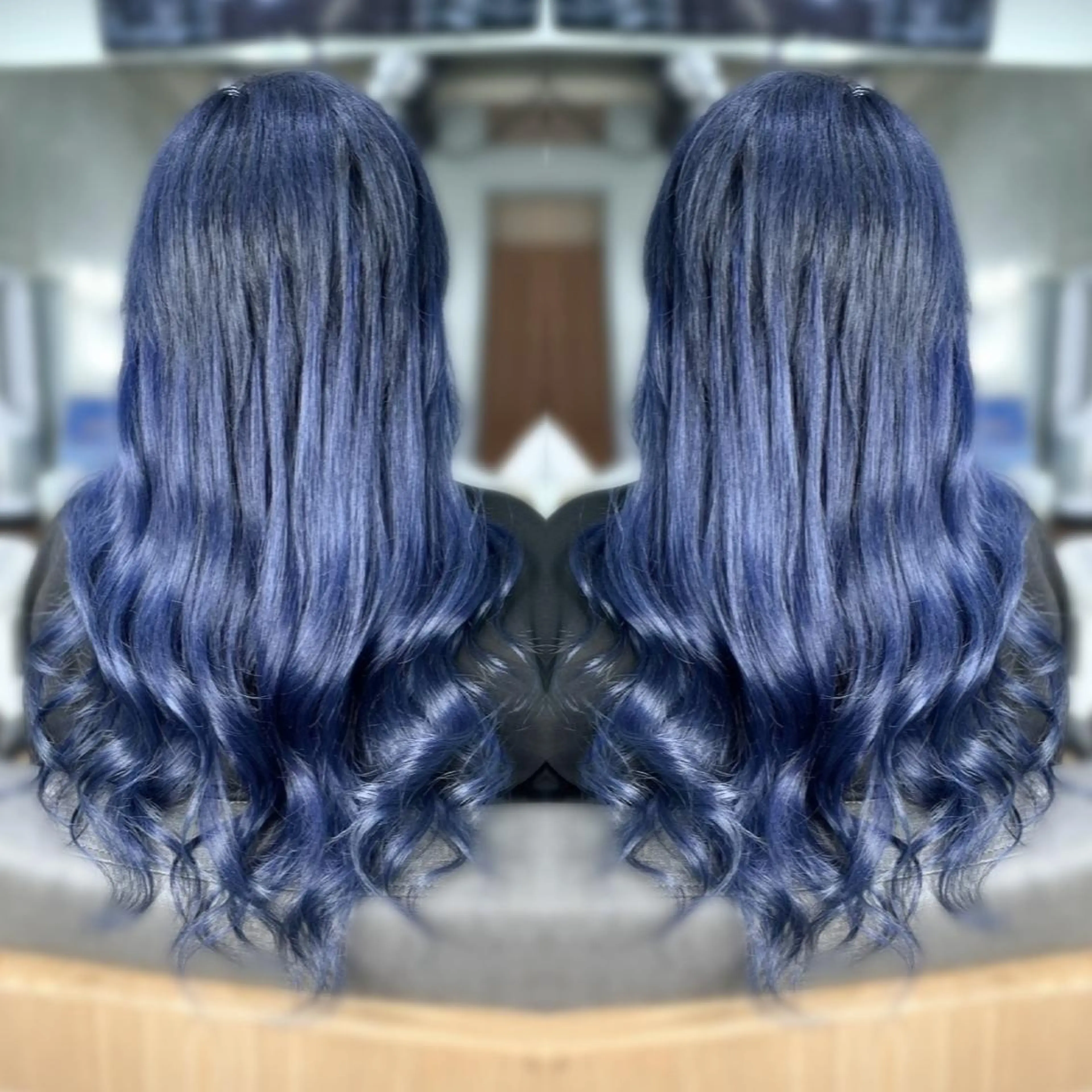 カラー ロング パーマ メンズ ヘアアレンジ キッズ ♡SNSで大バズり♡ コリアン羽エクステ◎のヘアスタイル