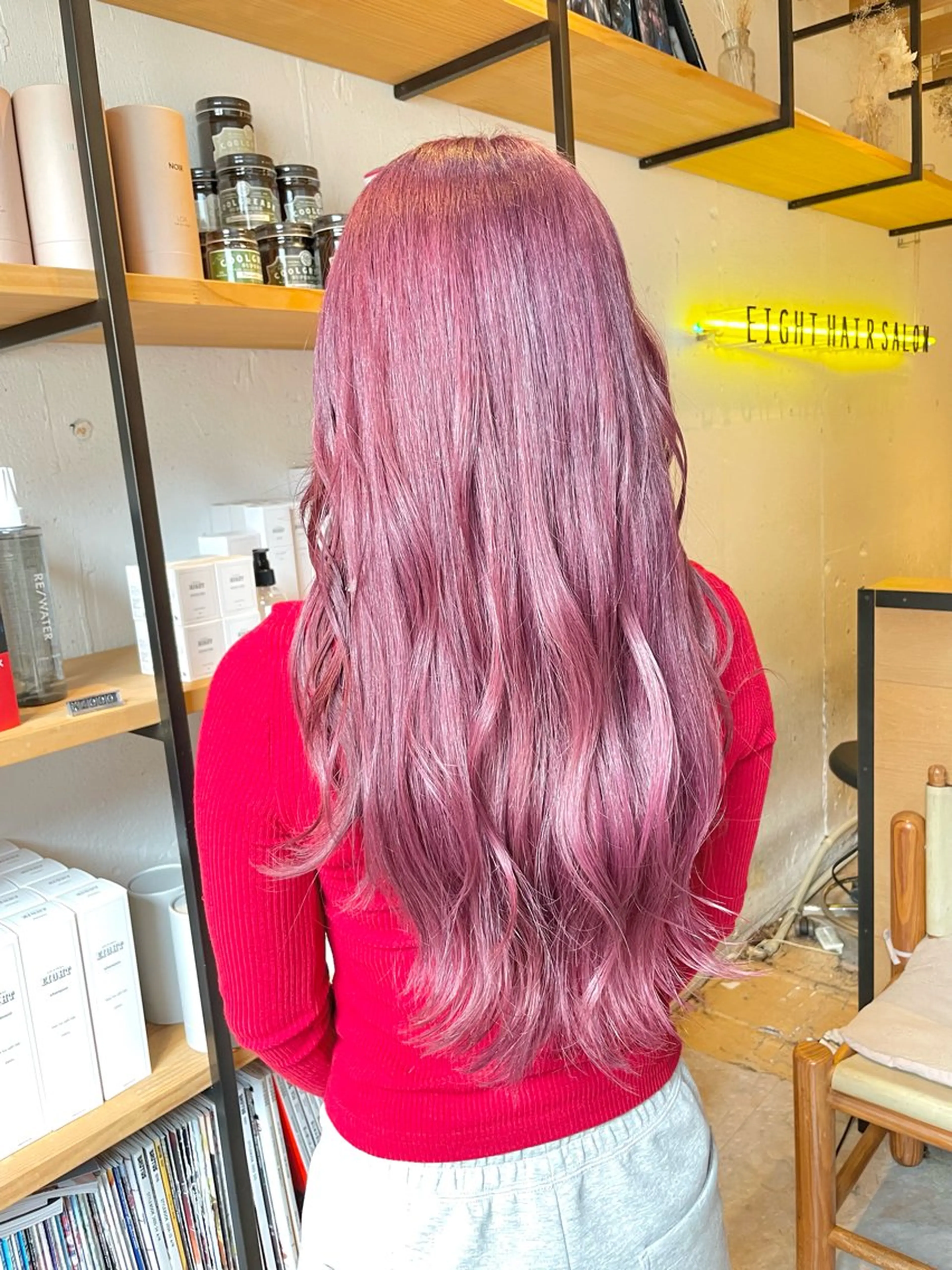 ロング カット ヘアカラー トリートメント EIGHT サイショ ミズキのヘアスタイル