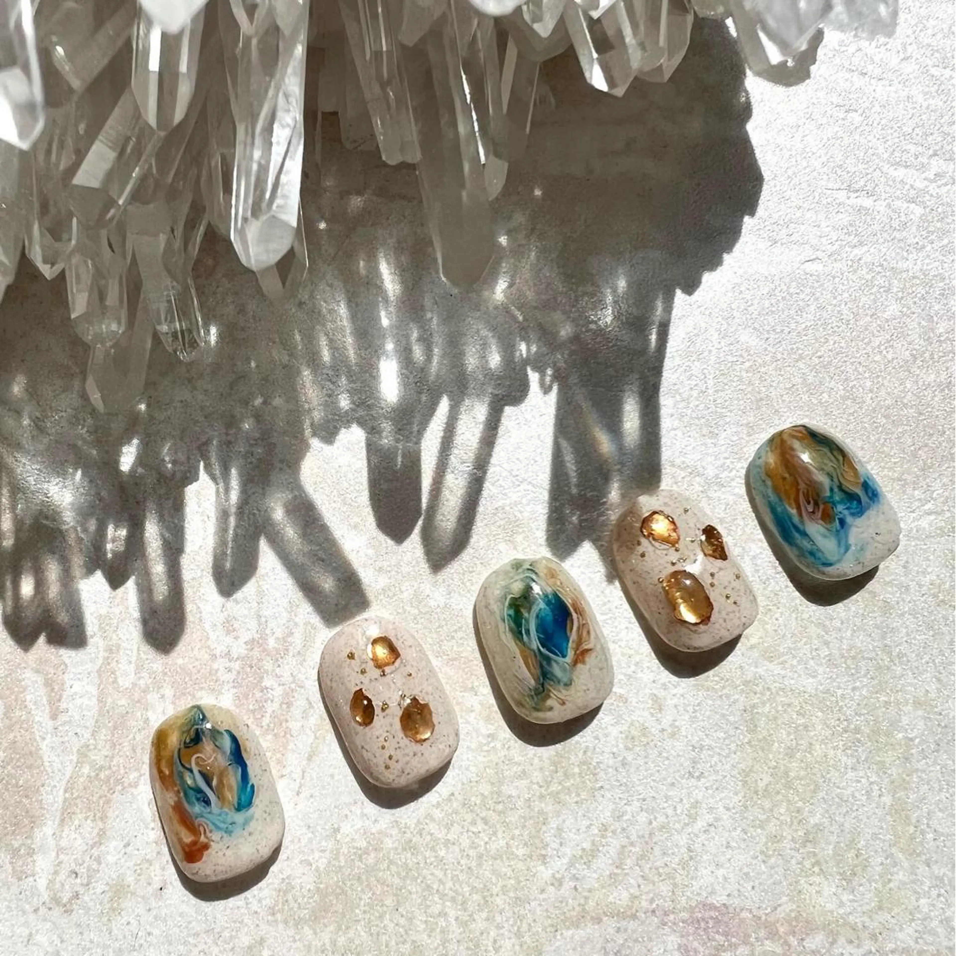 ネイル ニュアンスネイル ショートネイル gemickle nailのネイルデザイン