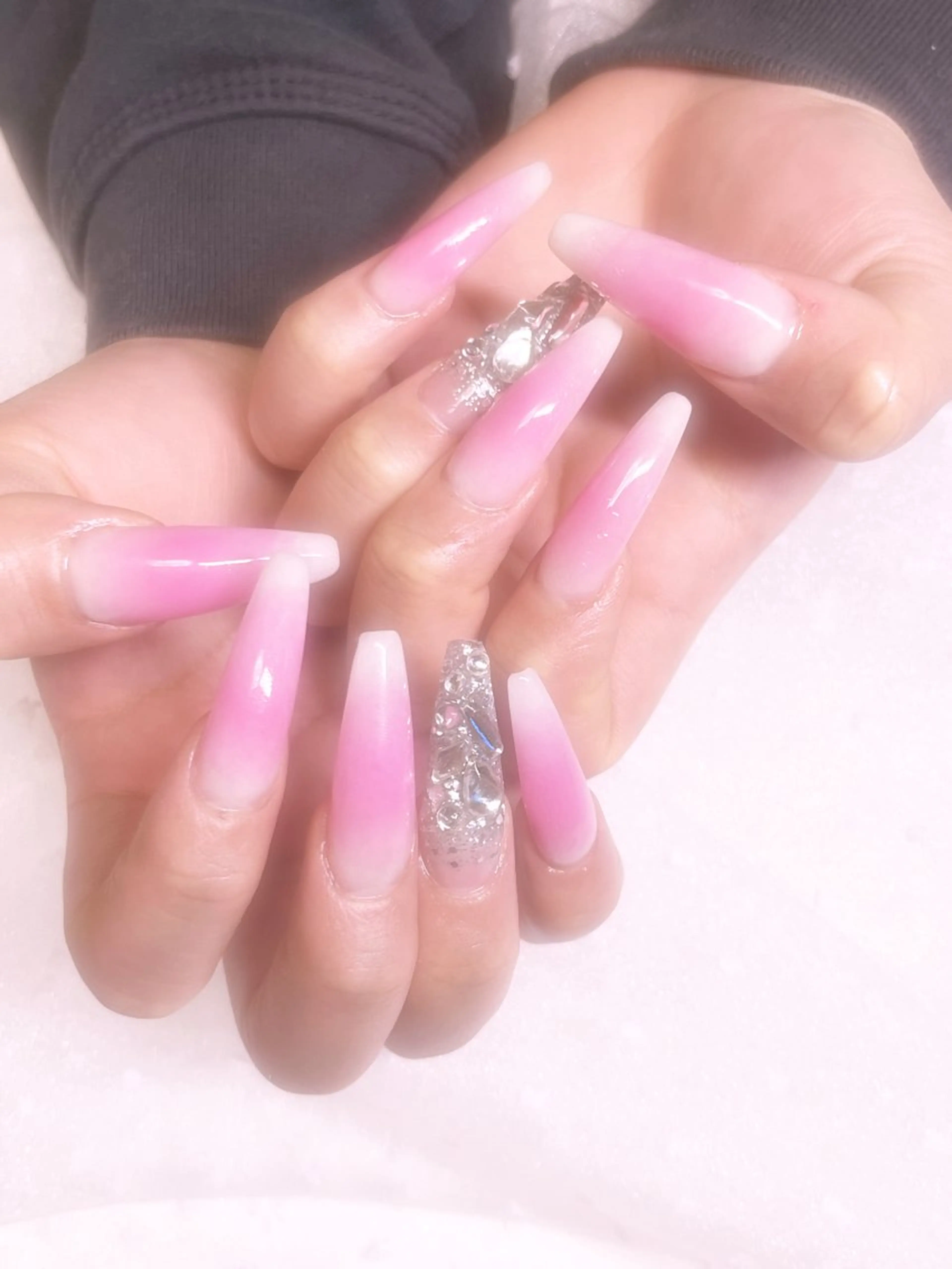 ネイル 長さ出し スカルプネイル plaisir プレジールネイルのネイルデザイン