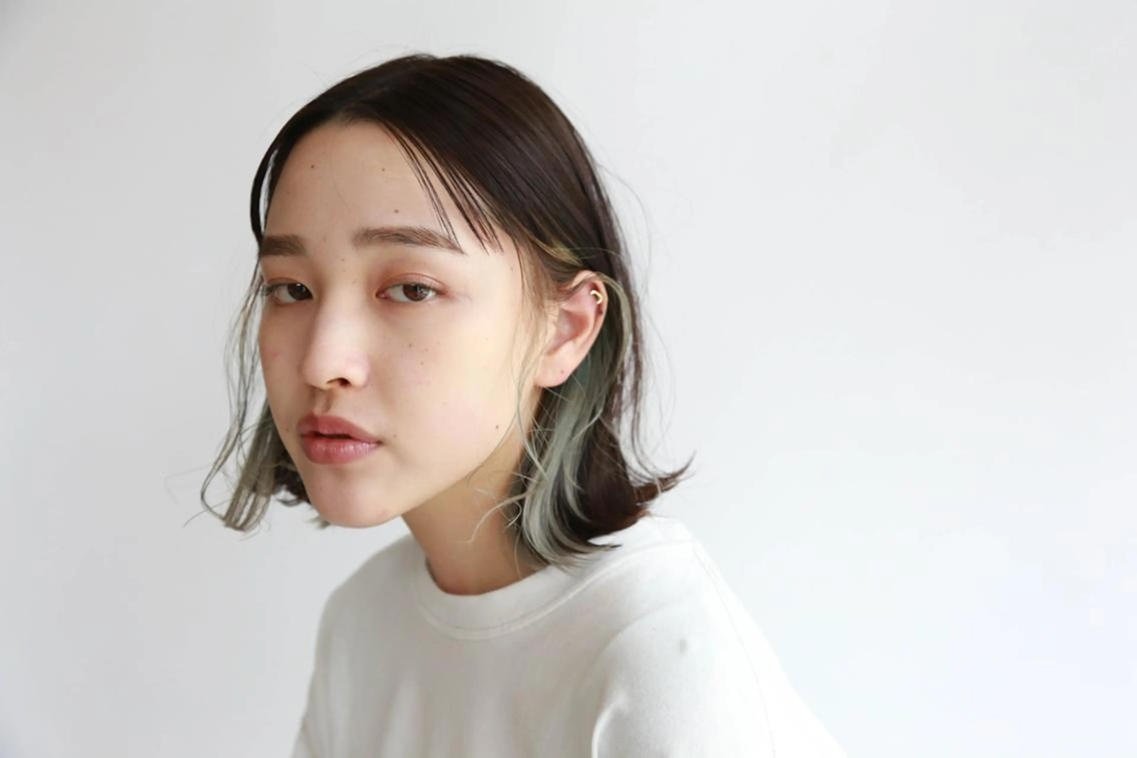 ミディアム 若原 旭のヘアスタイル