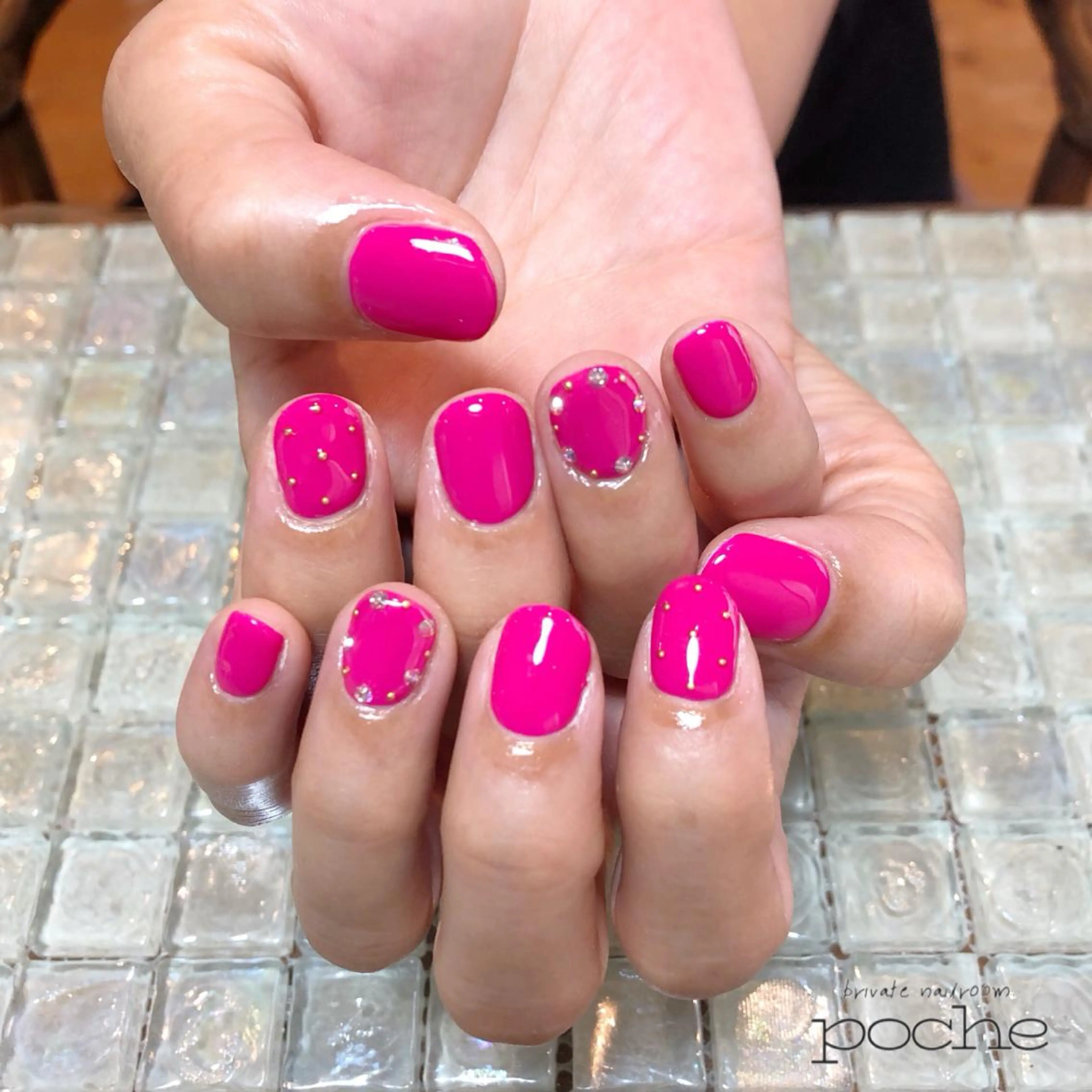 ネイル ピンク シンプルネイル ハンドネイル 工藤 理恵のネイルデザイン