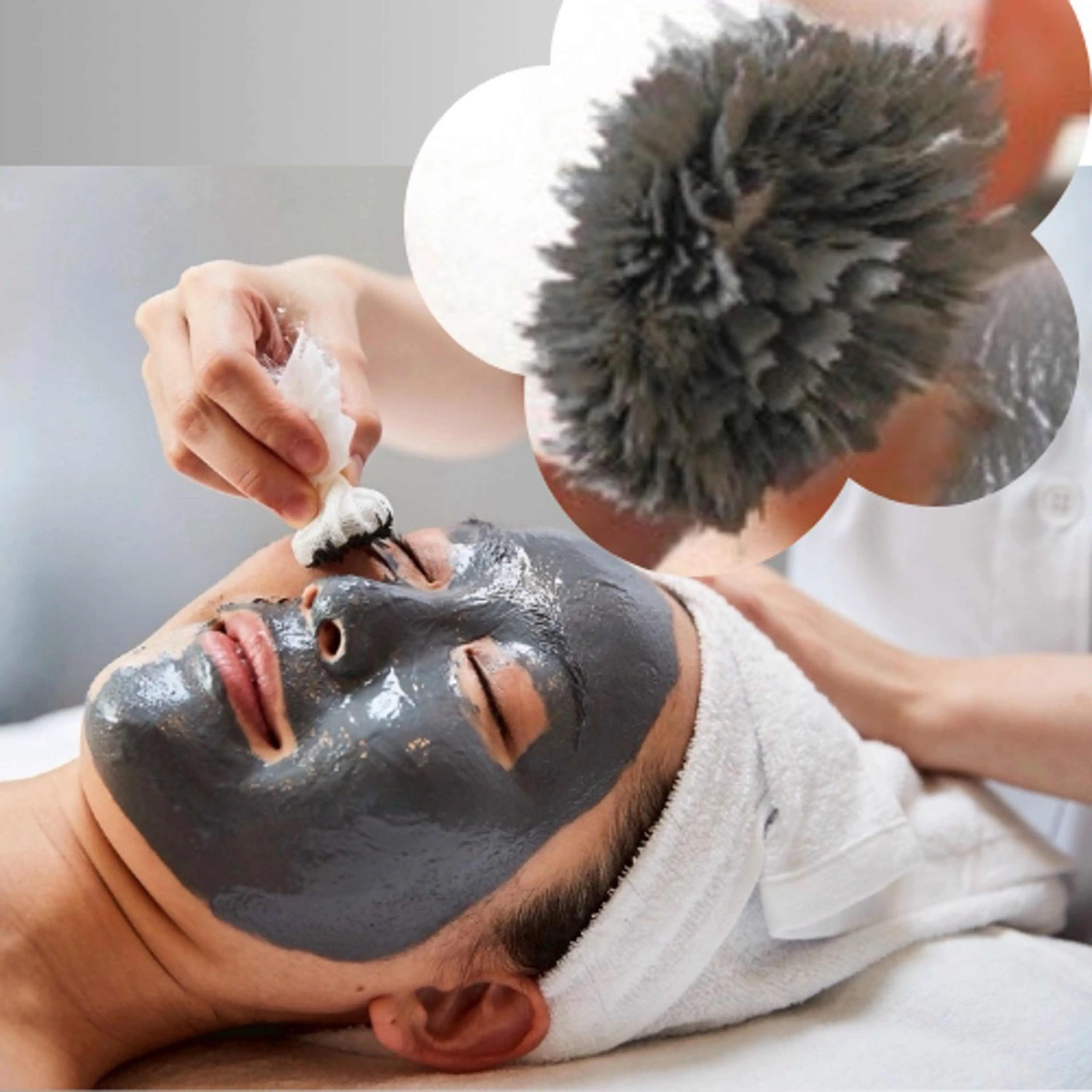 絶対美白！復元パックエステ『マグネットで剥がす特殊な磁気パック』奇跡のマグネット粒子が、有効成分をお肌に密着させ浸透。の写真